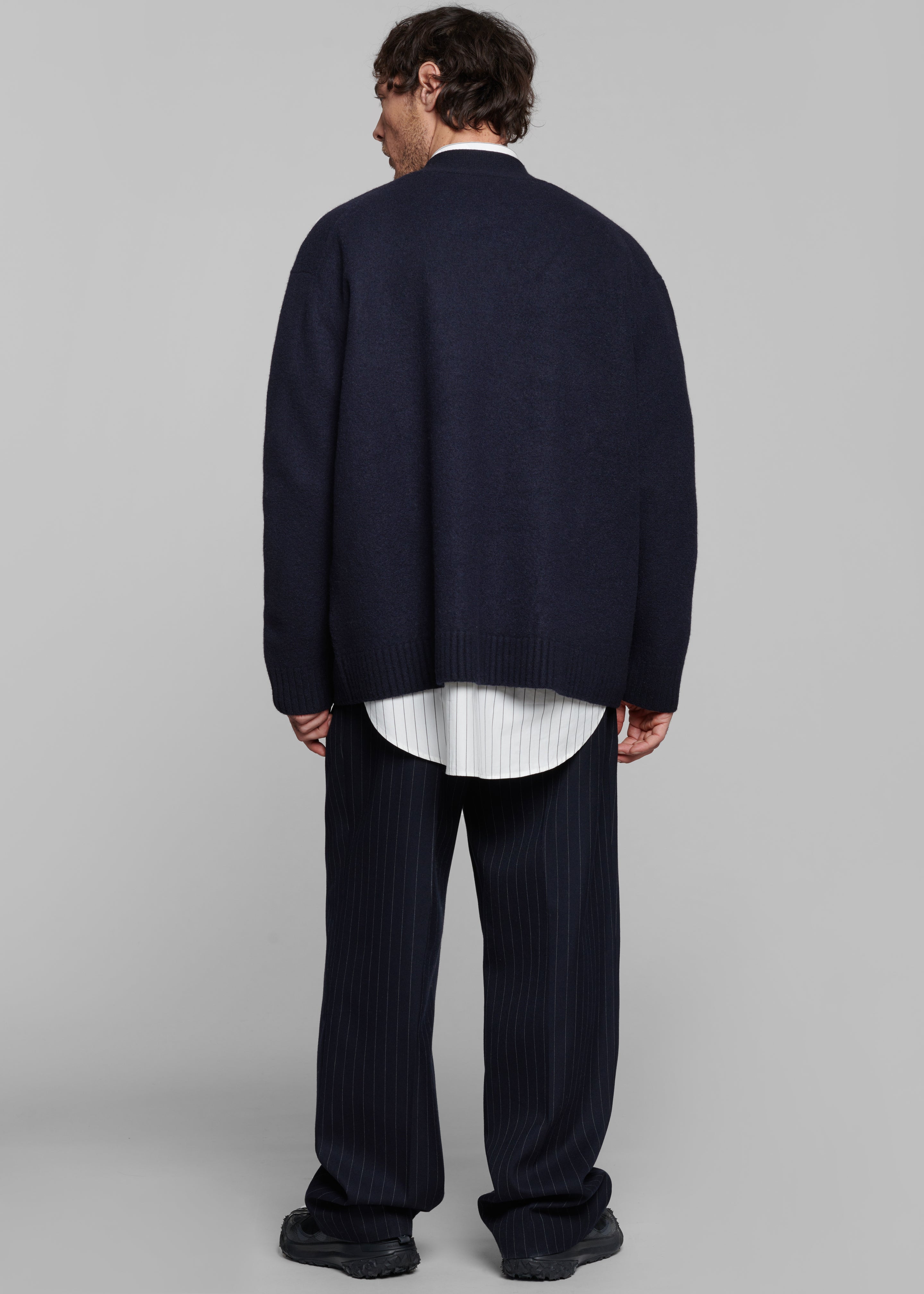 Beck Wool Cardigan - Navy – The Frankie Shop