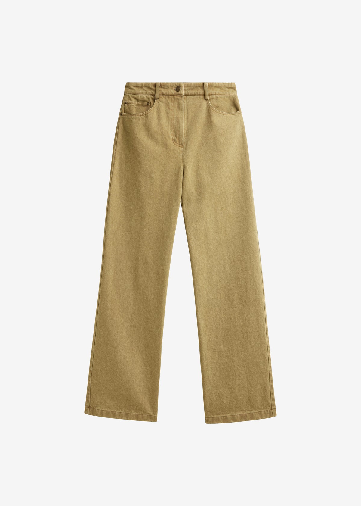 Beckett Straight Jeans - Olive Brown - 6
