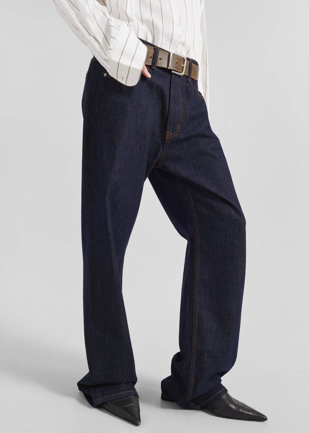 Belden Straight Leg Jeans - Dark Wash - 1