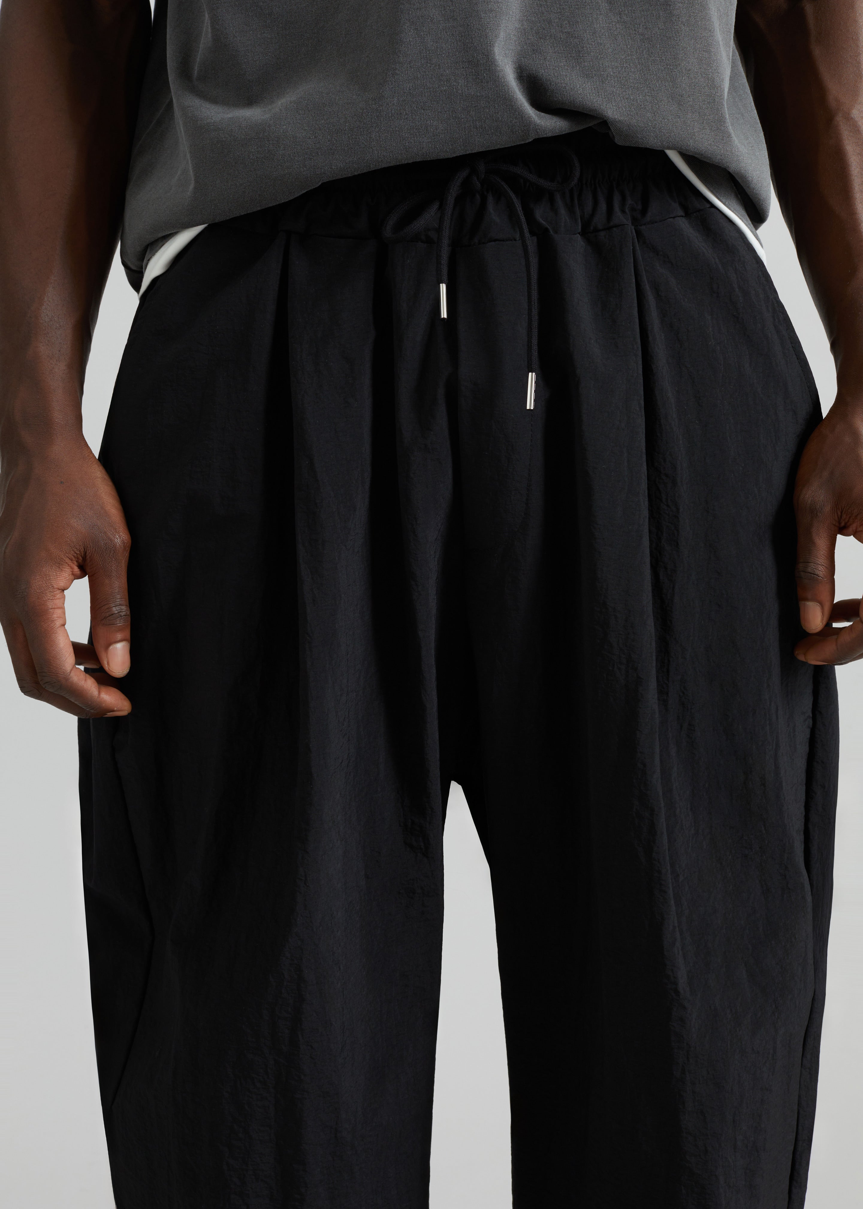 Belem Drawstring Pants - Black - 3