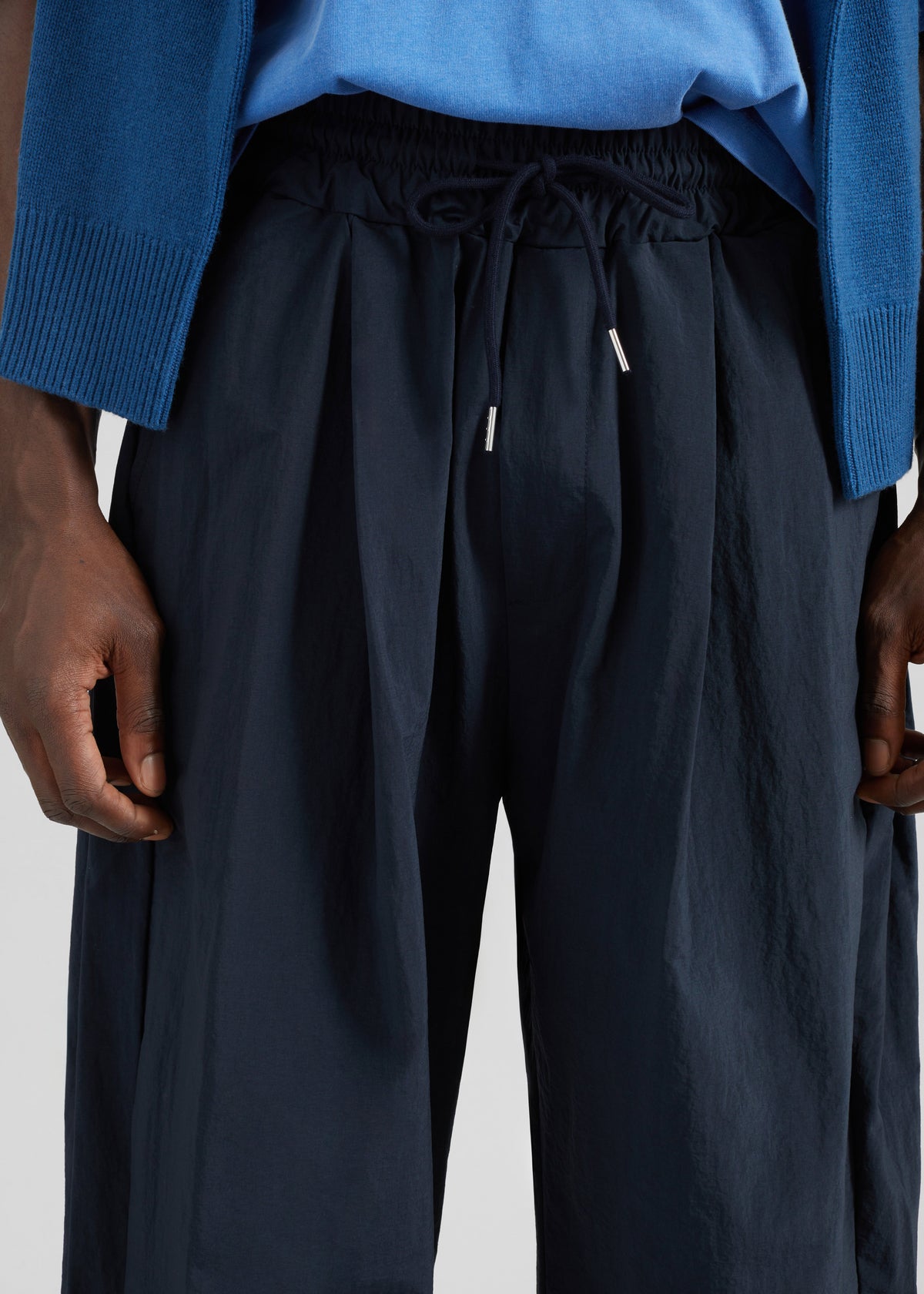 Belem Drawstring Pants - Navy - 3