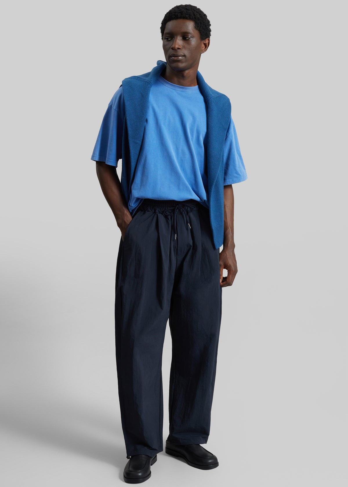 Belem Drawstring Pants - Navy - 6