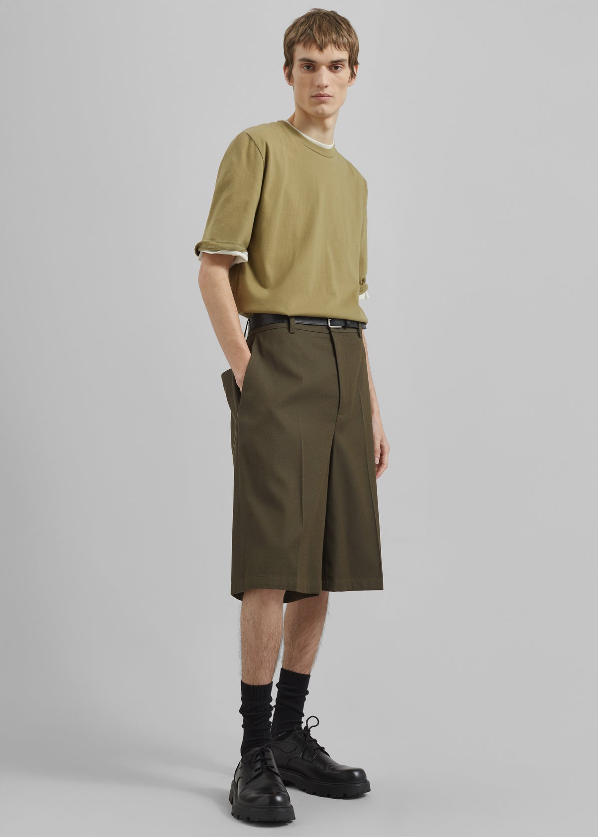 Belgrave Bermuda Shorts - Army Green - 6