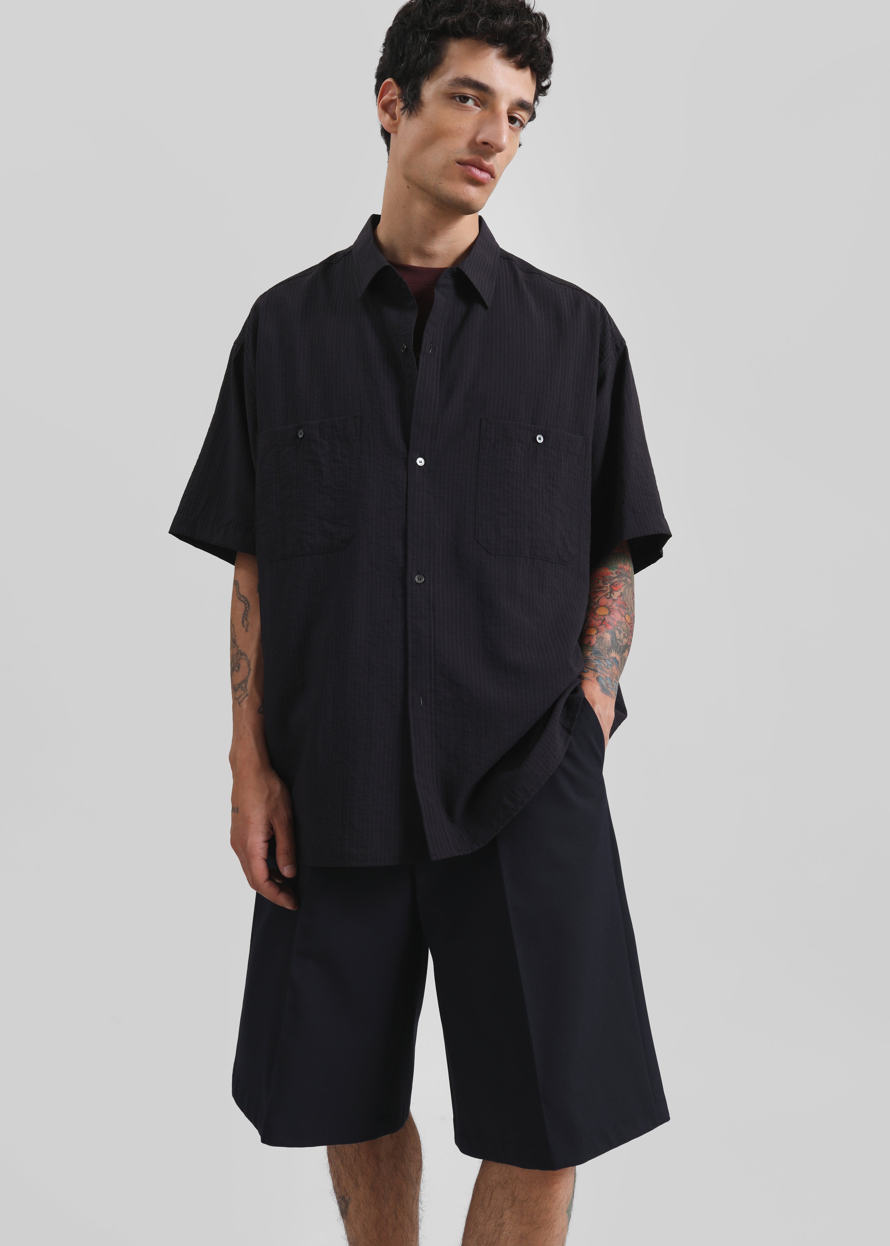 Belgrave Bermuda Shorts - Navy - 7