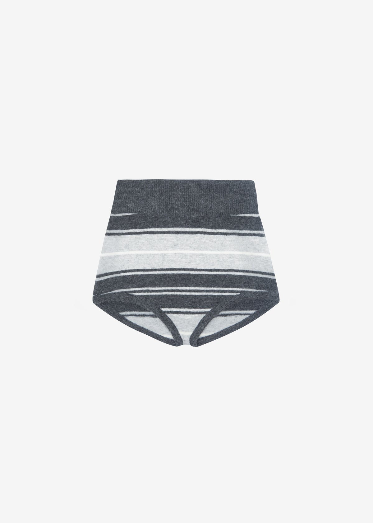 Belize Knit Hot Pants - Grey Stripe - 10