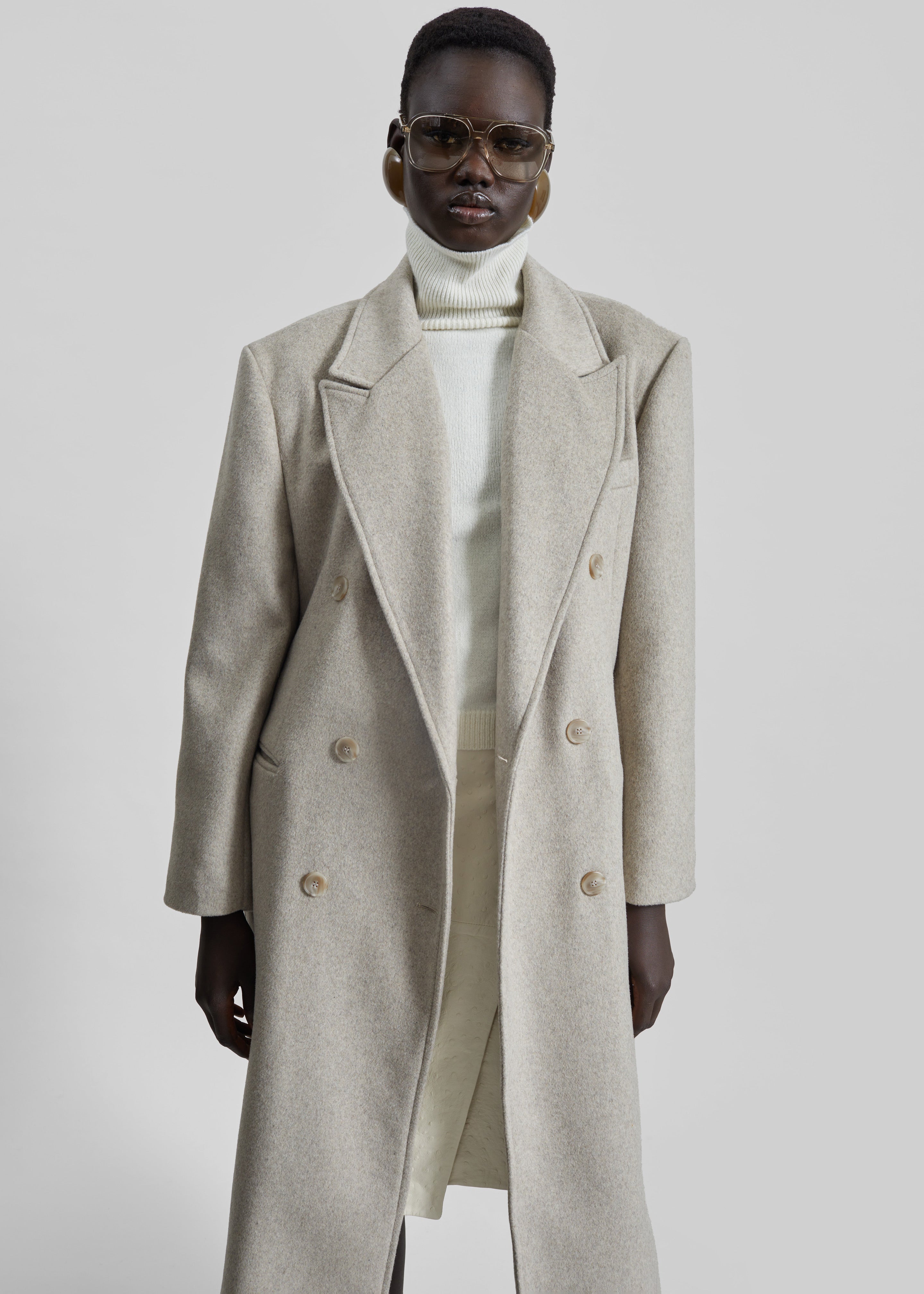 Bellace Wool Coat - Taupe – The Frankie Shop