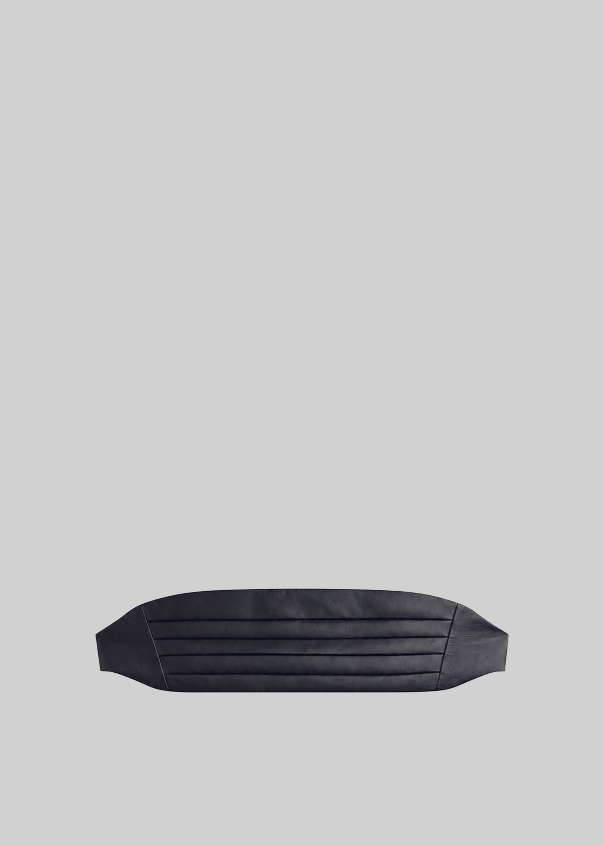 Bellano Leather Cummerbund Belt - Black