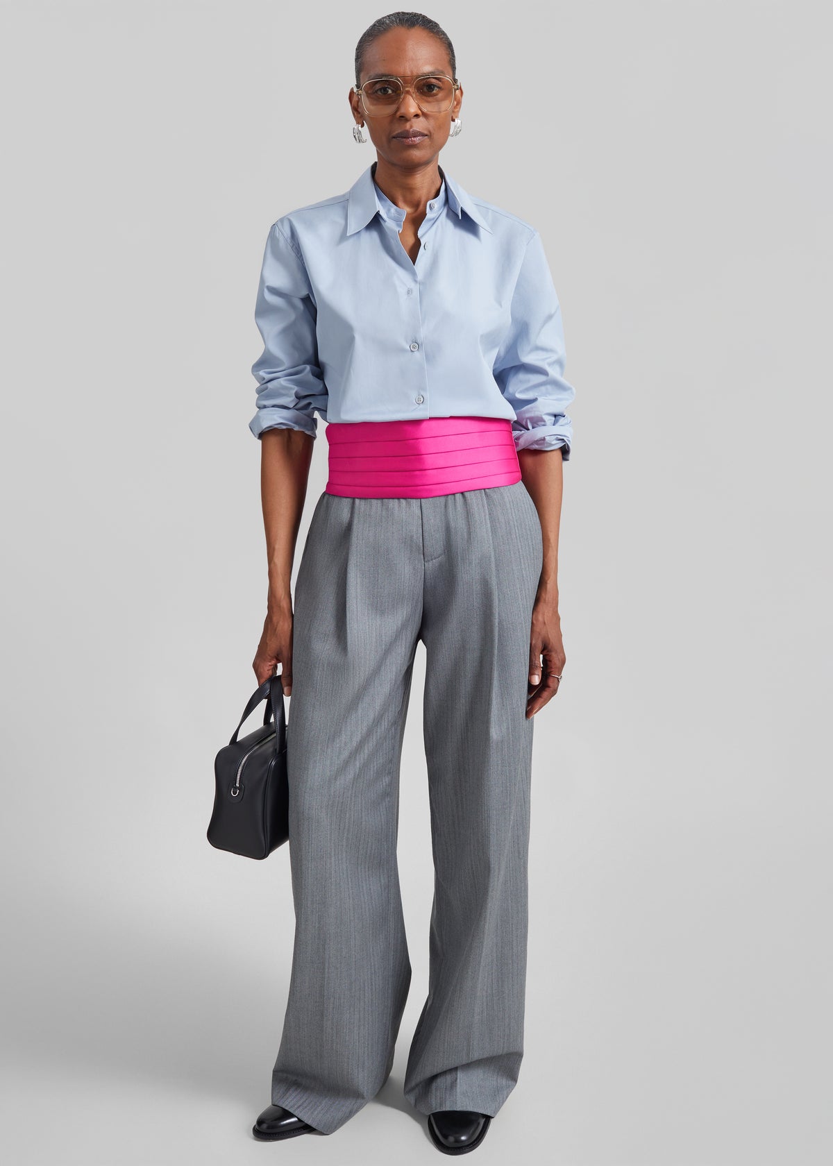 Shop the look image for Bellano Satin Cummerbund Belt - Hot Pink