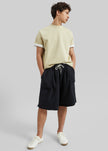 Bellino Raw Hem Sweatshorts - Black