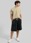 Bellino Raw Hem Sweatshorts - Black