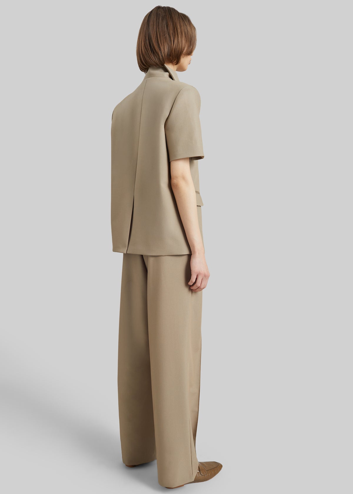 Belliva Short Sleeve Blazer - Camel - 8