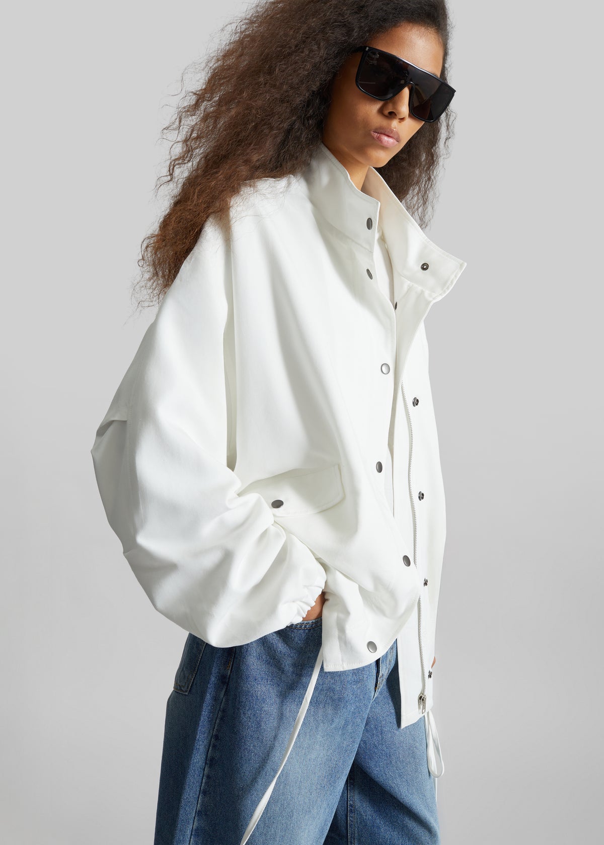 Bellona Blouson Jacket - White - 8