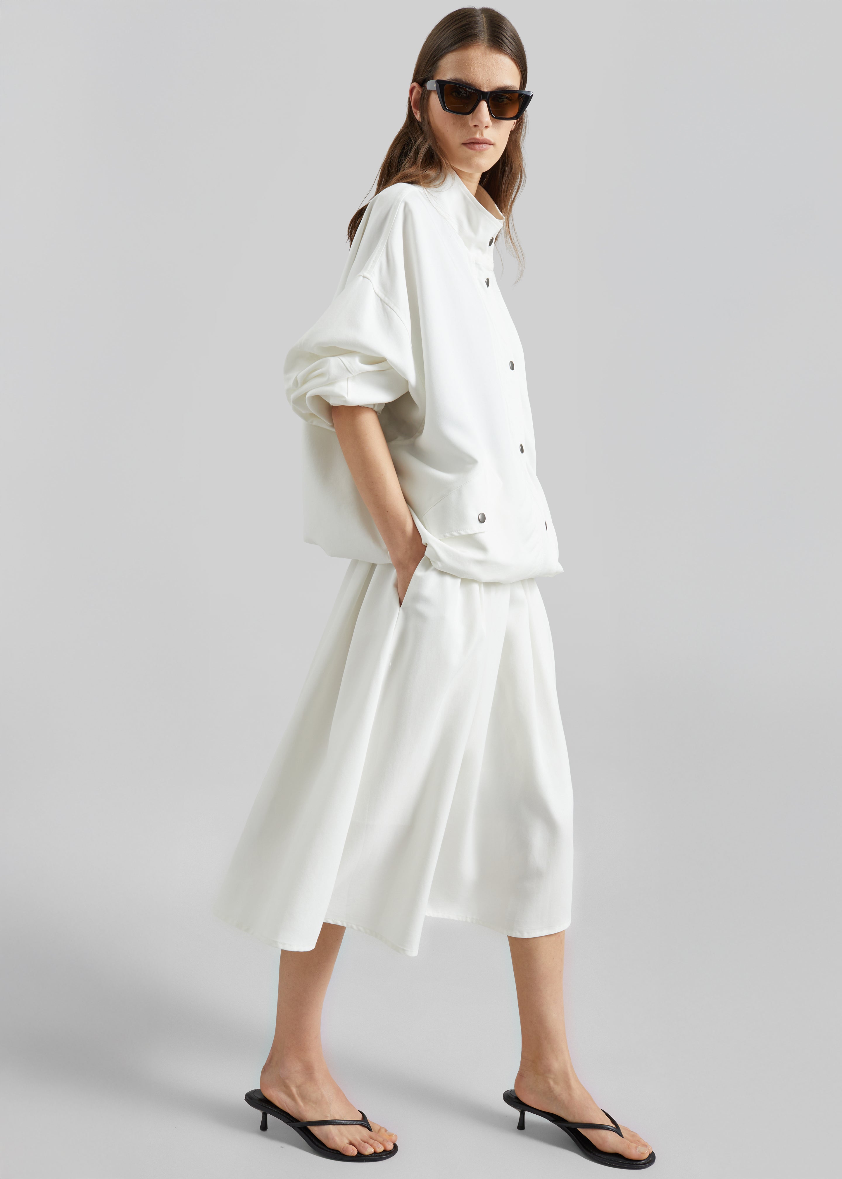 Bellona Blouson Jacket - White - 2