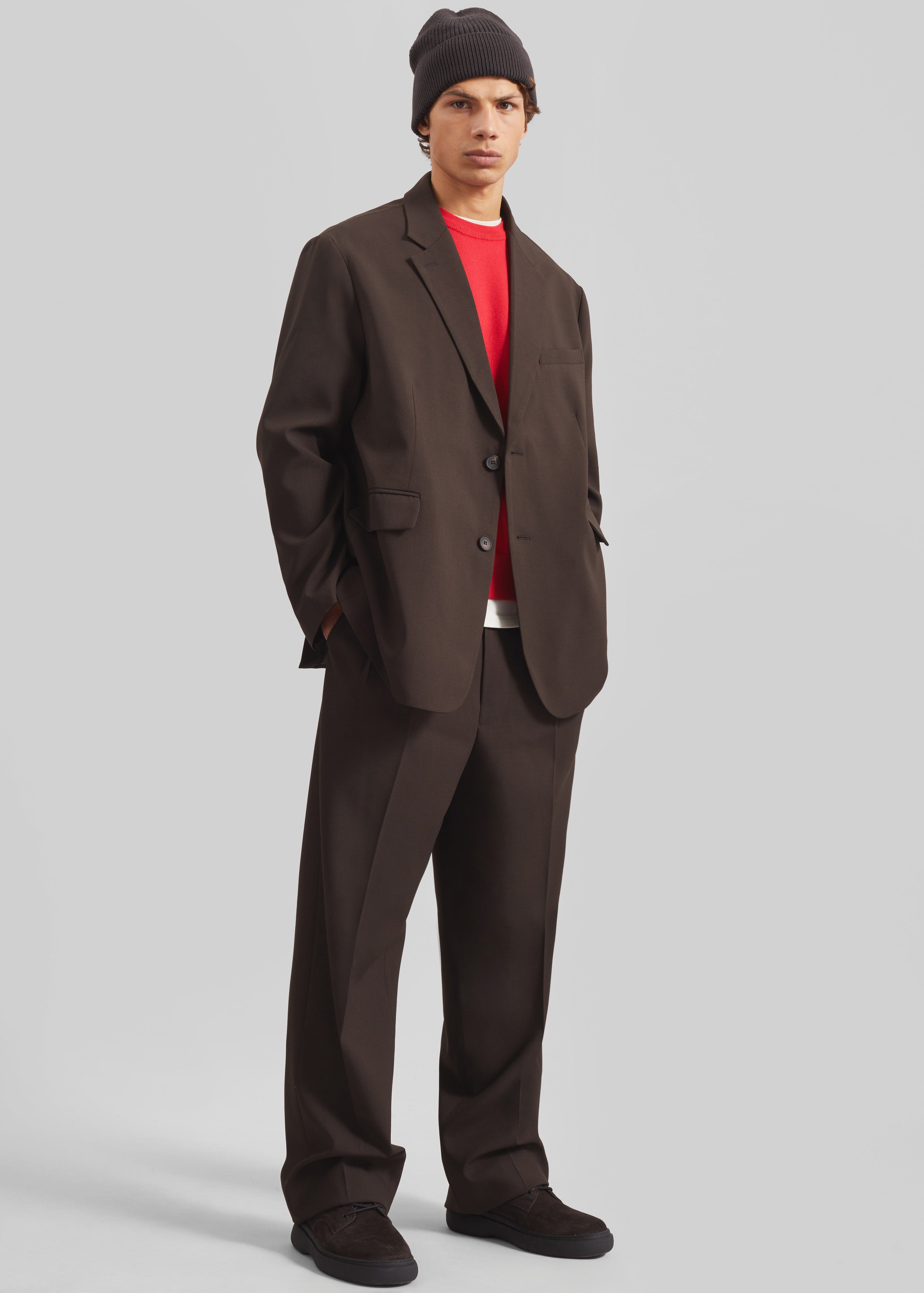 Beo Blazer - Dark Espresso – The Frankie Shop