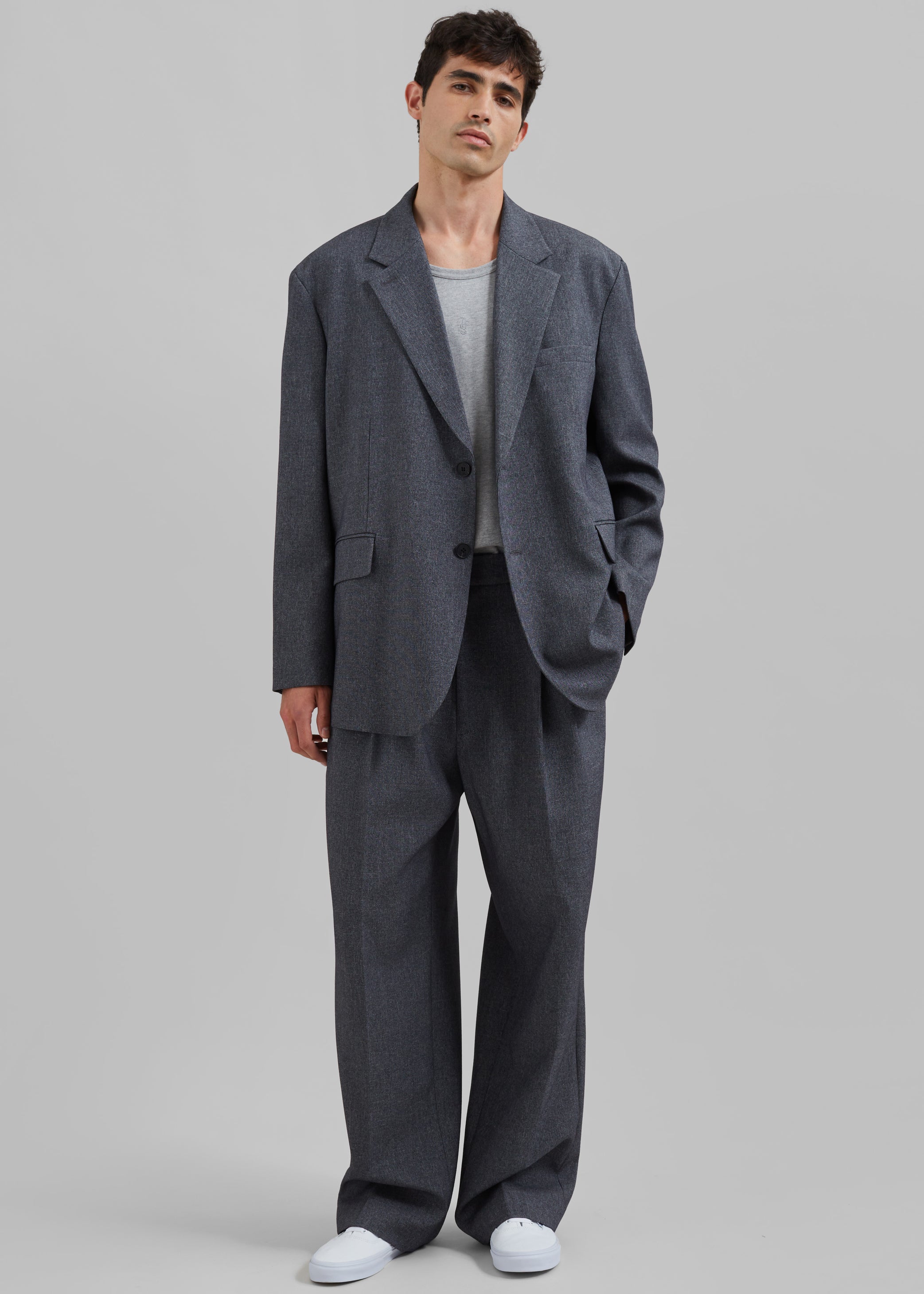 Shop the look image for Beo Blazer - Grey Melange
