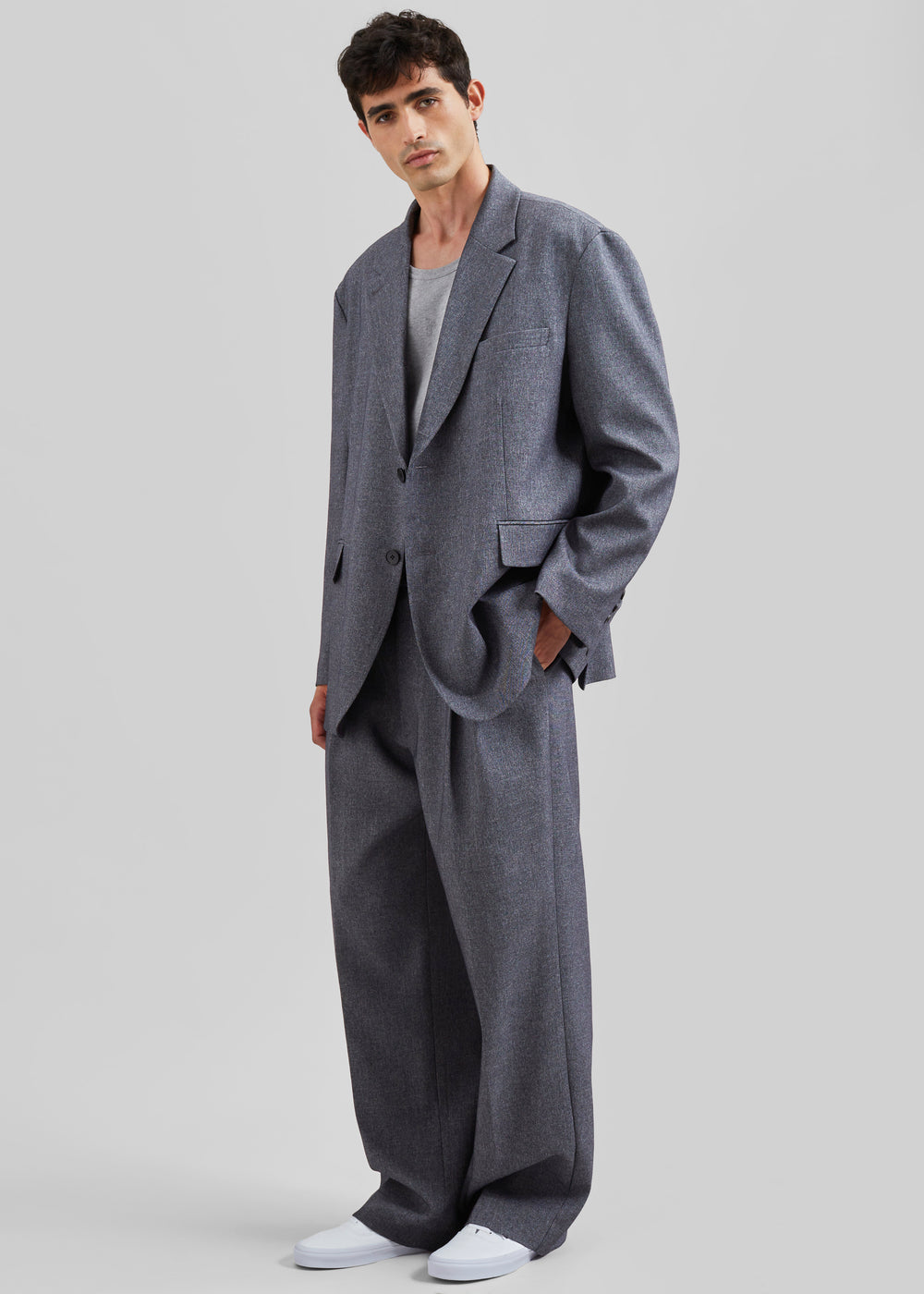 Beo Blazer - Grey Melange