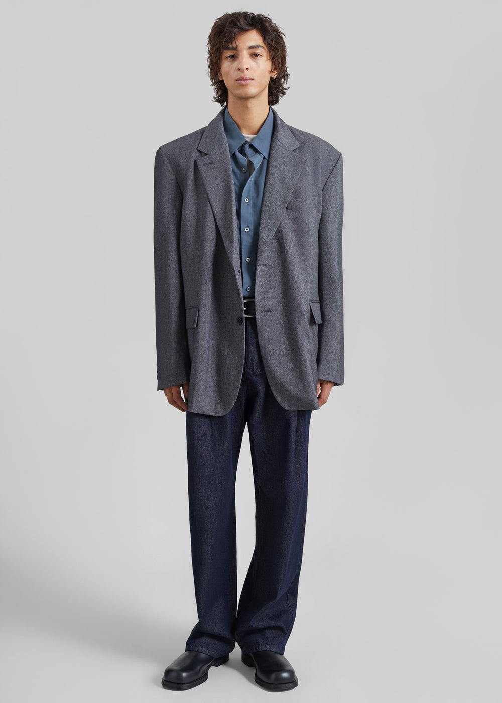 Beo Blazer - Grey Melange