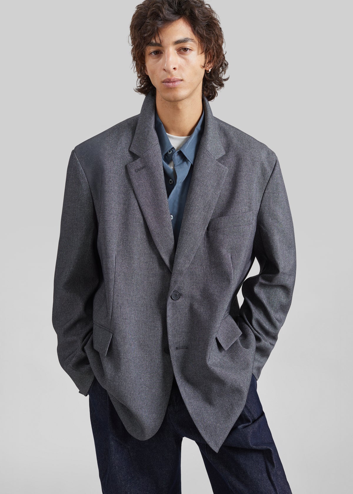 Beo Blazer - Grey Melange