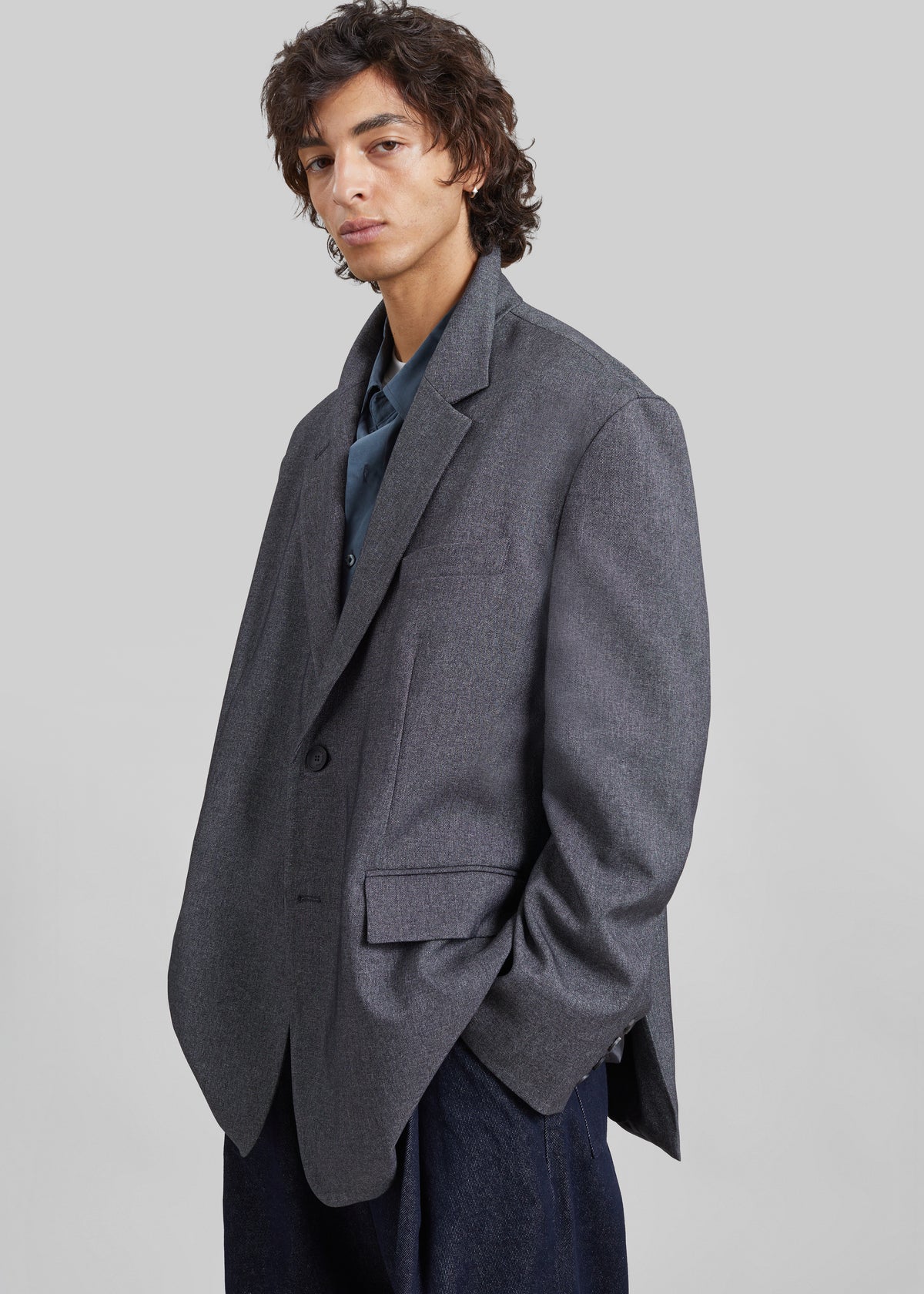 Beo Blazer - Grey Melange