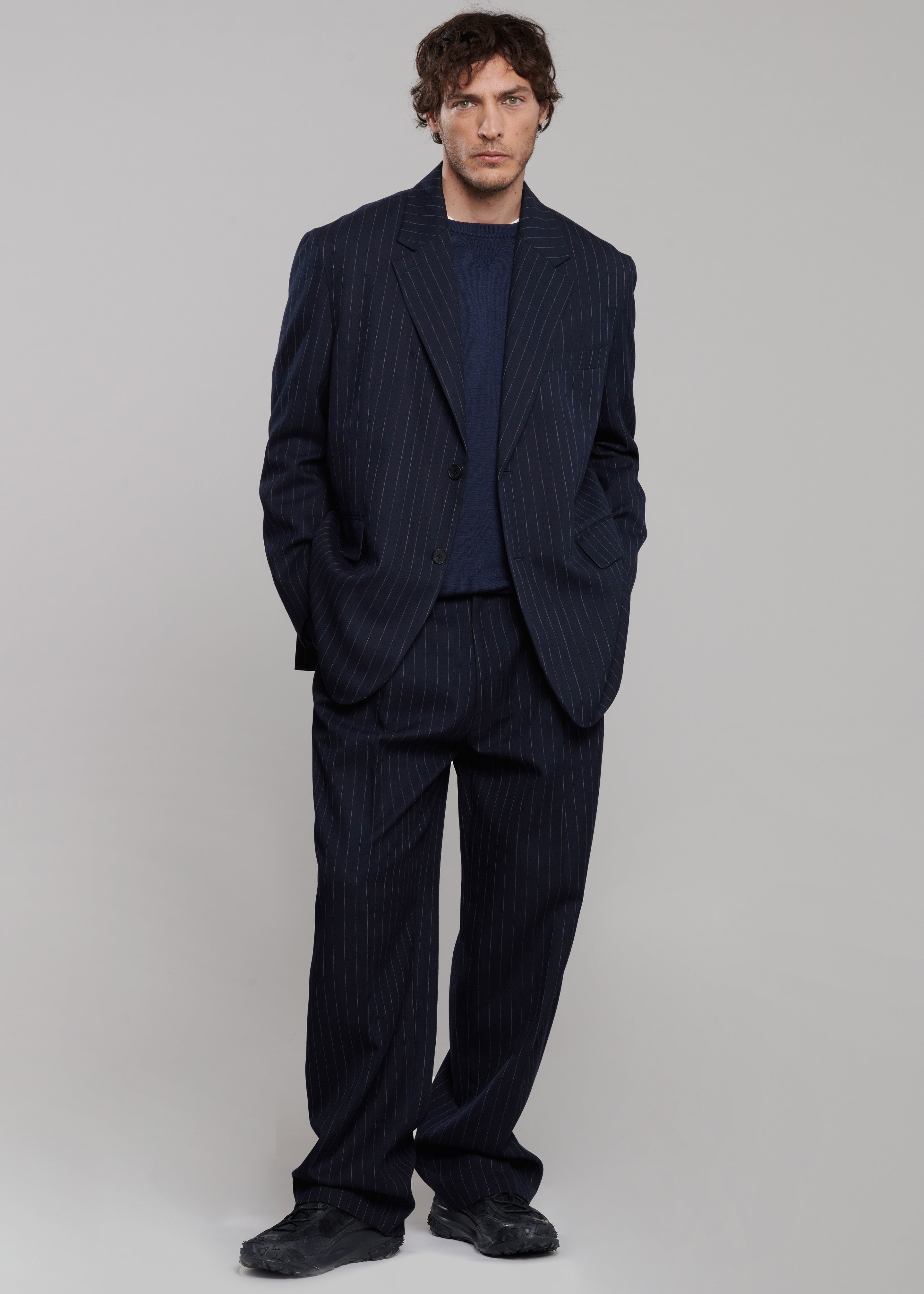 Beo Suit Pants - Navy/White Pinstripe – The Frankie Shop