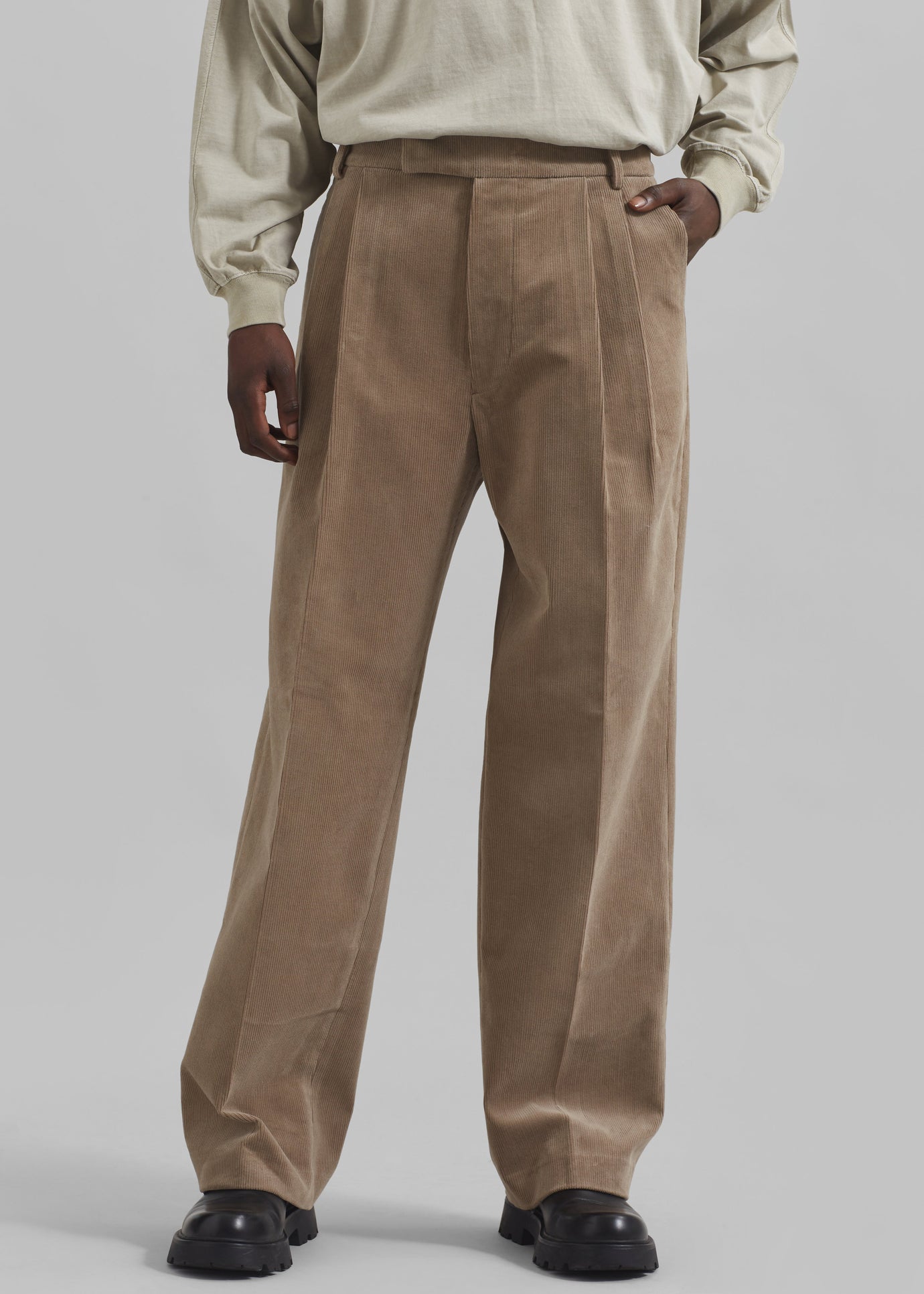 Beo Corduroy Suit Pants - Latte - 1