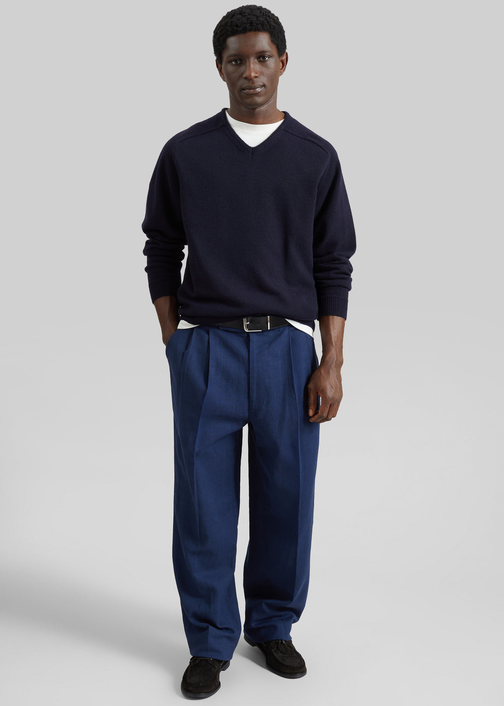 Beo Suit Pants - Navy/White Pinstripe – The Frankie Shop