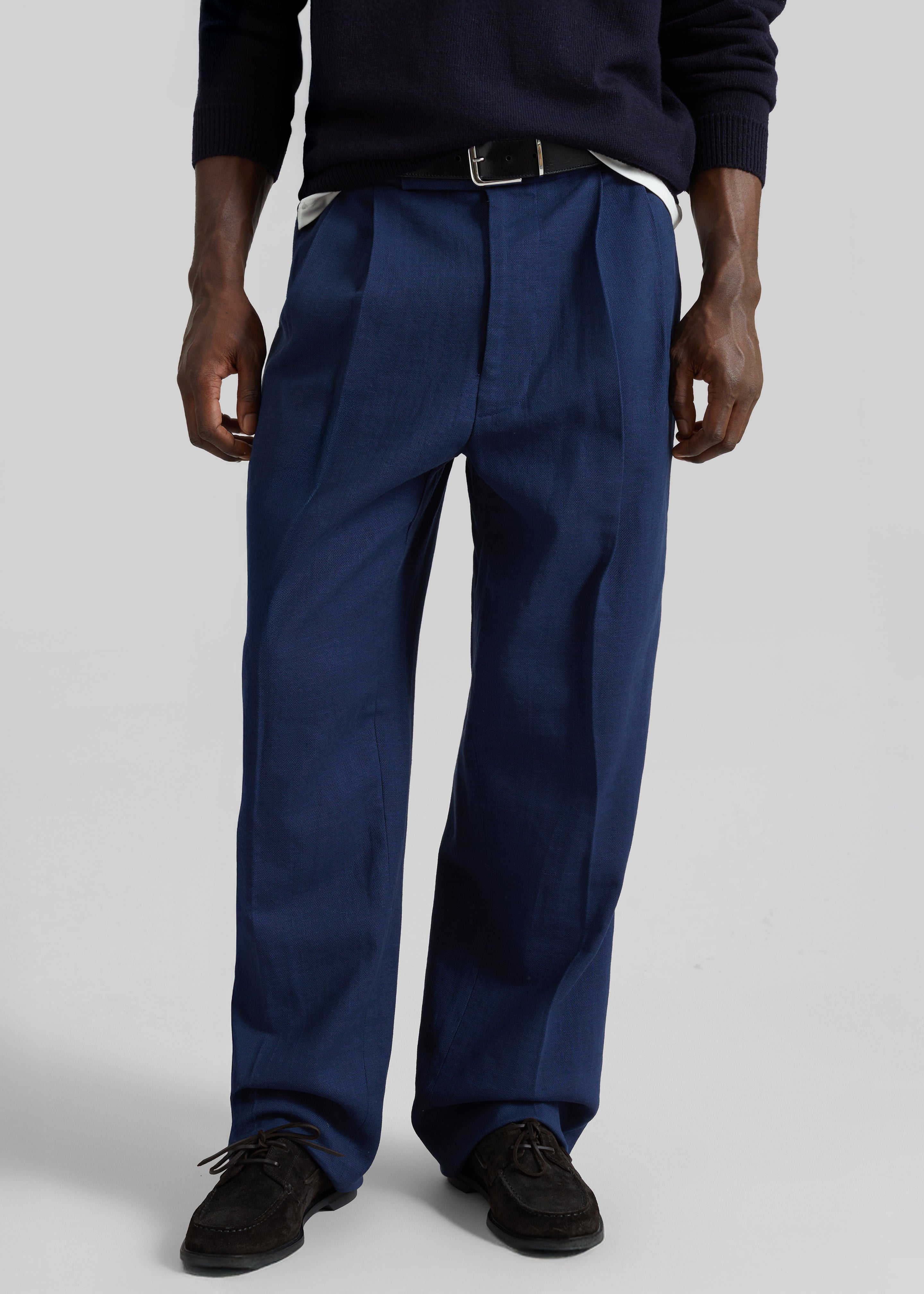 Beo Linen Pants - Navy - 6