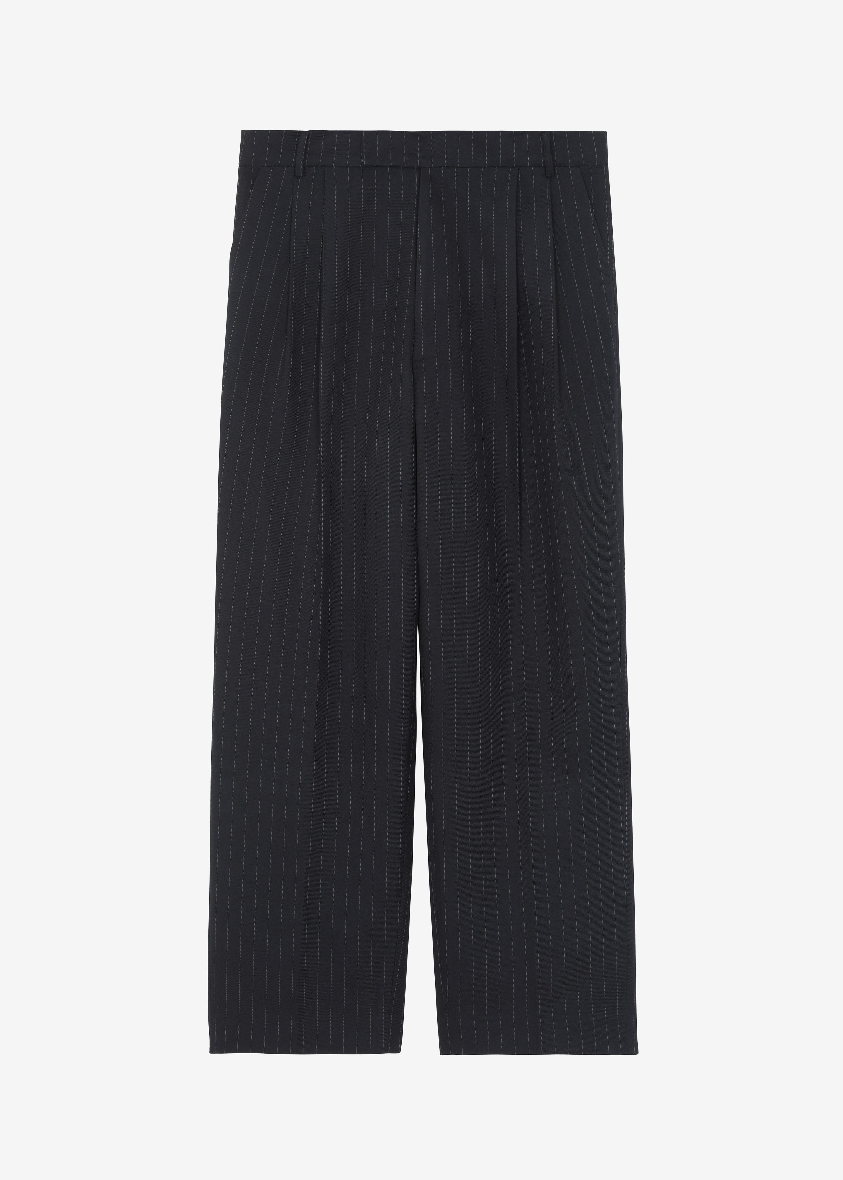 Beo Suit Pants - Charcoal/White Pinstripe - 10