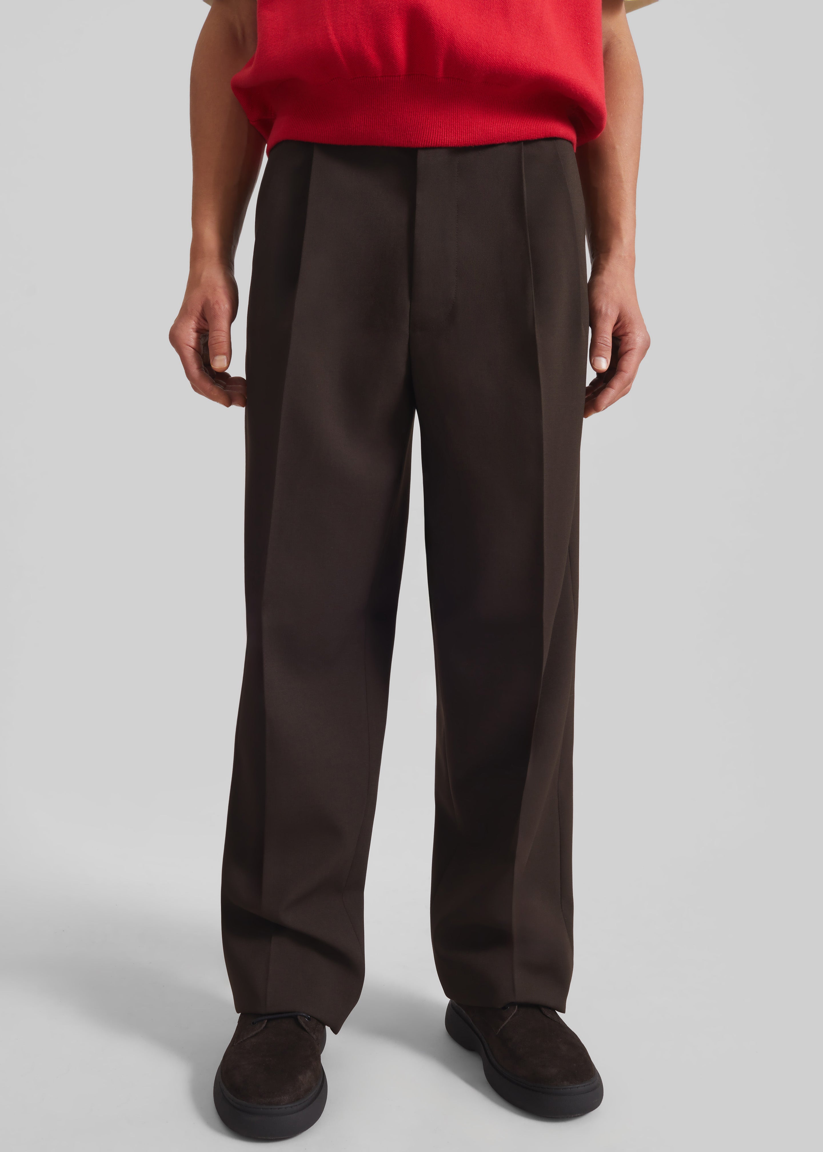 Beo Suit Pants - Dark Espresso - 1