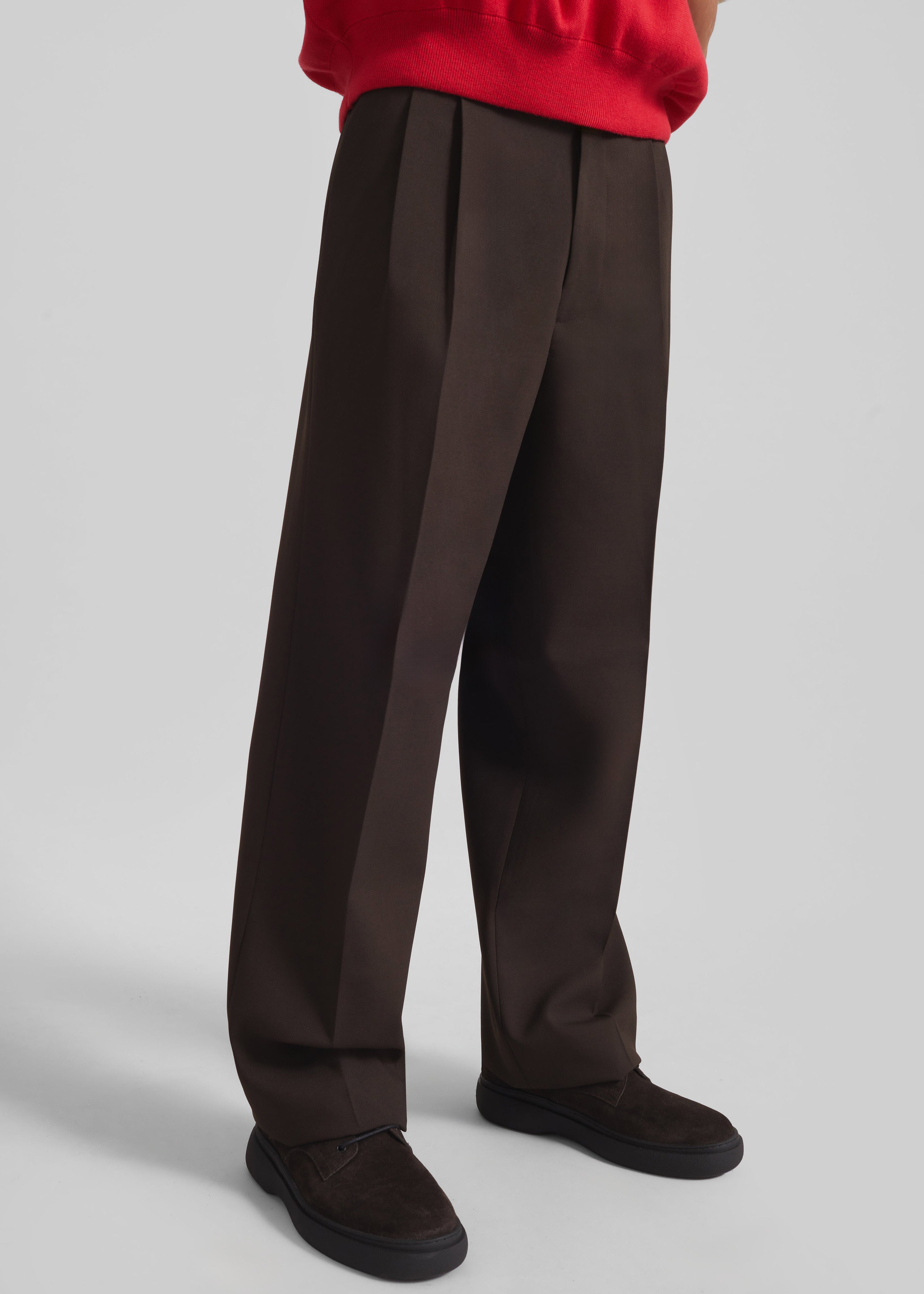 dark brown dress pants Freedom Flex Slim Straight Leg for Tall Women in Espresso 14 / Extra Tall / Espresso Classic neutral Beo Suit Pants - Dark