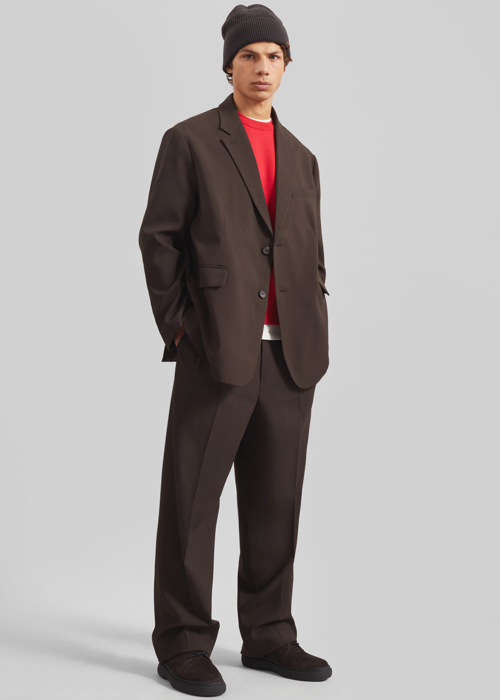 Beo Suit Pants - Dark Espresso - 1