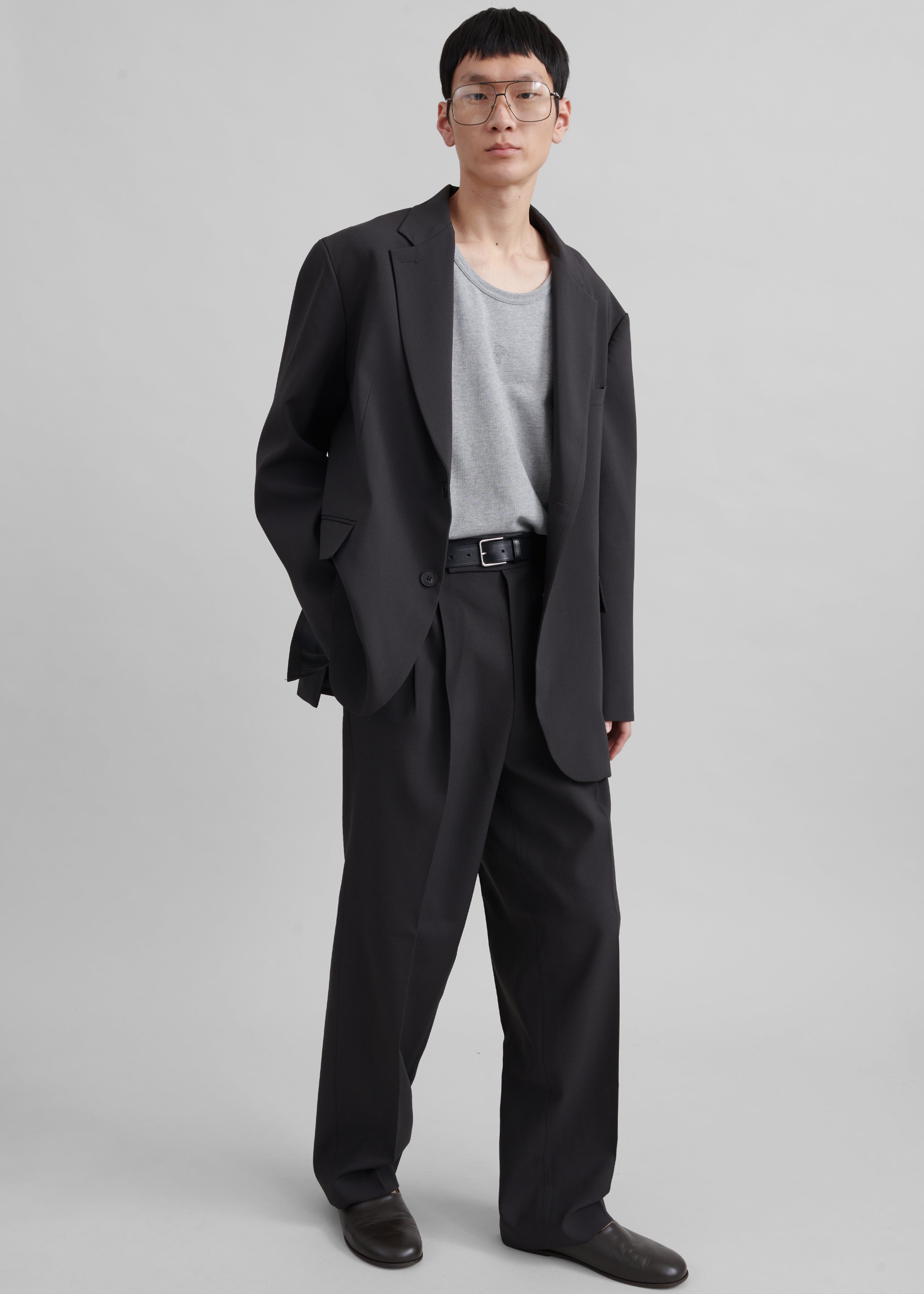 Beo Suit Pants - Dark Grey - 1