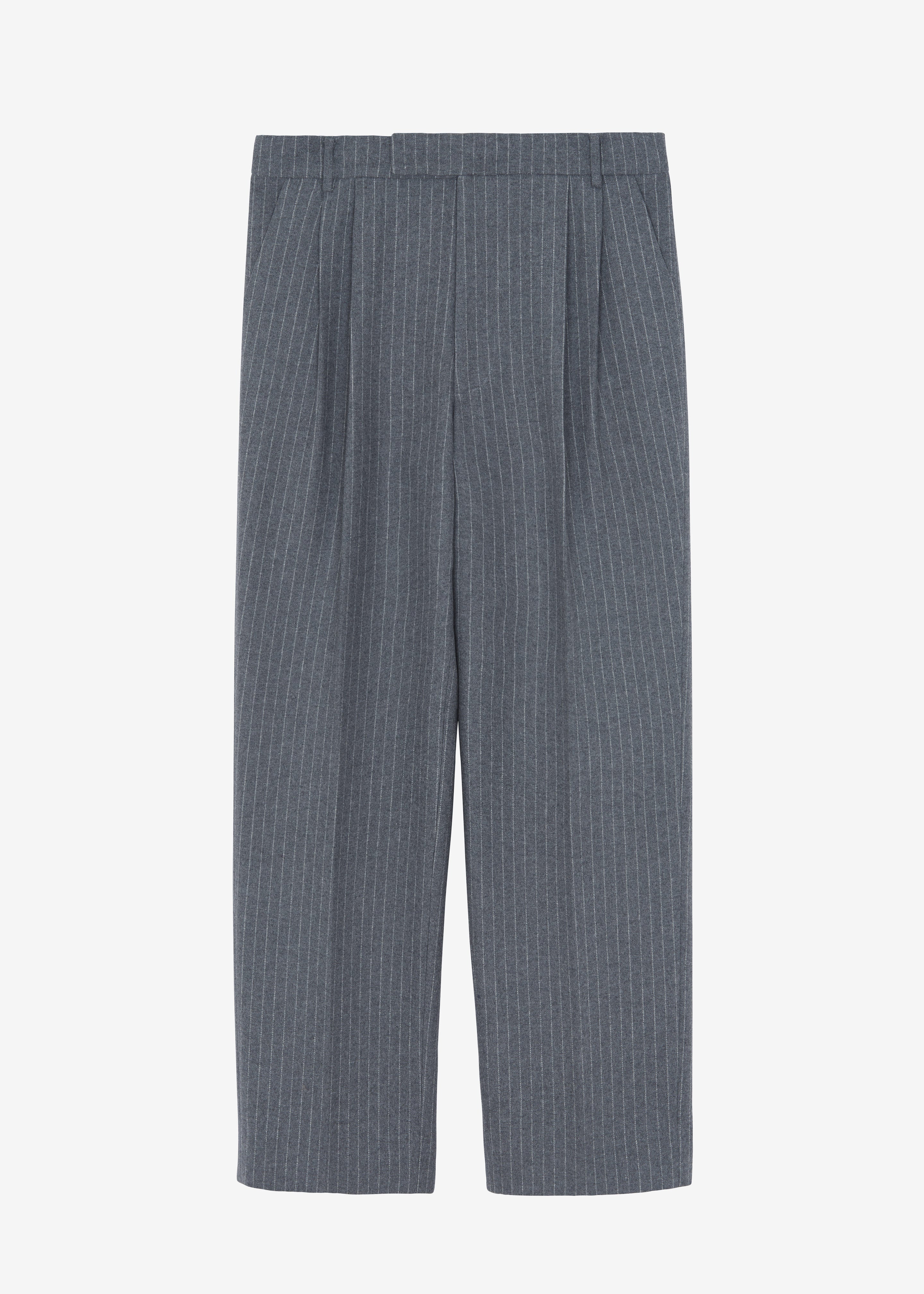 Beo Suit Pants - Grey/White Pinstripe - 13