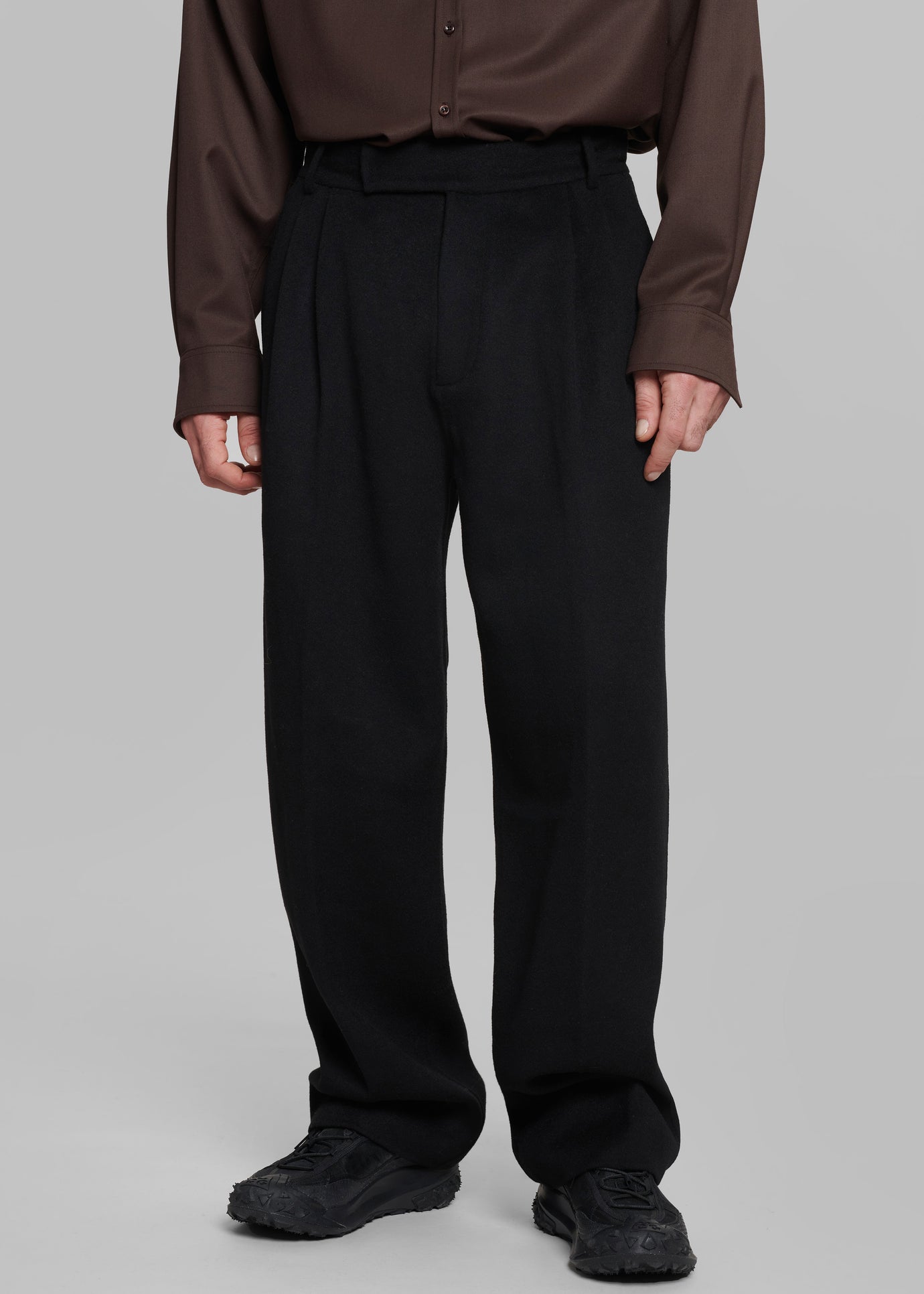 Beo Wool Suit Pants - Black - 1