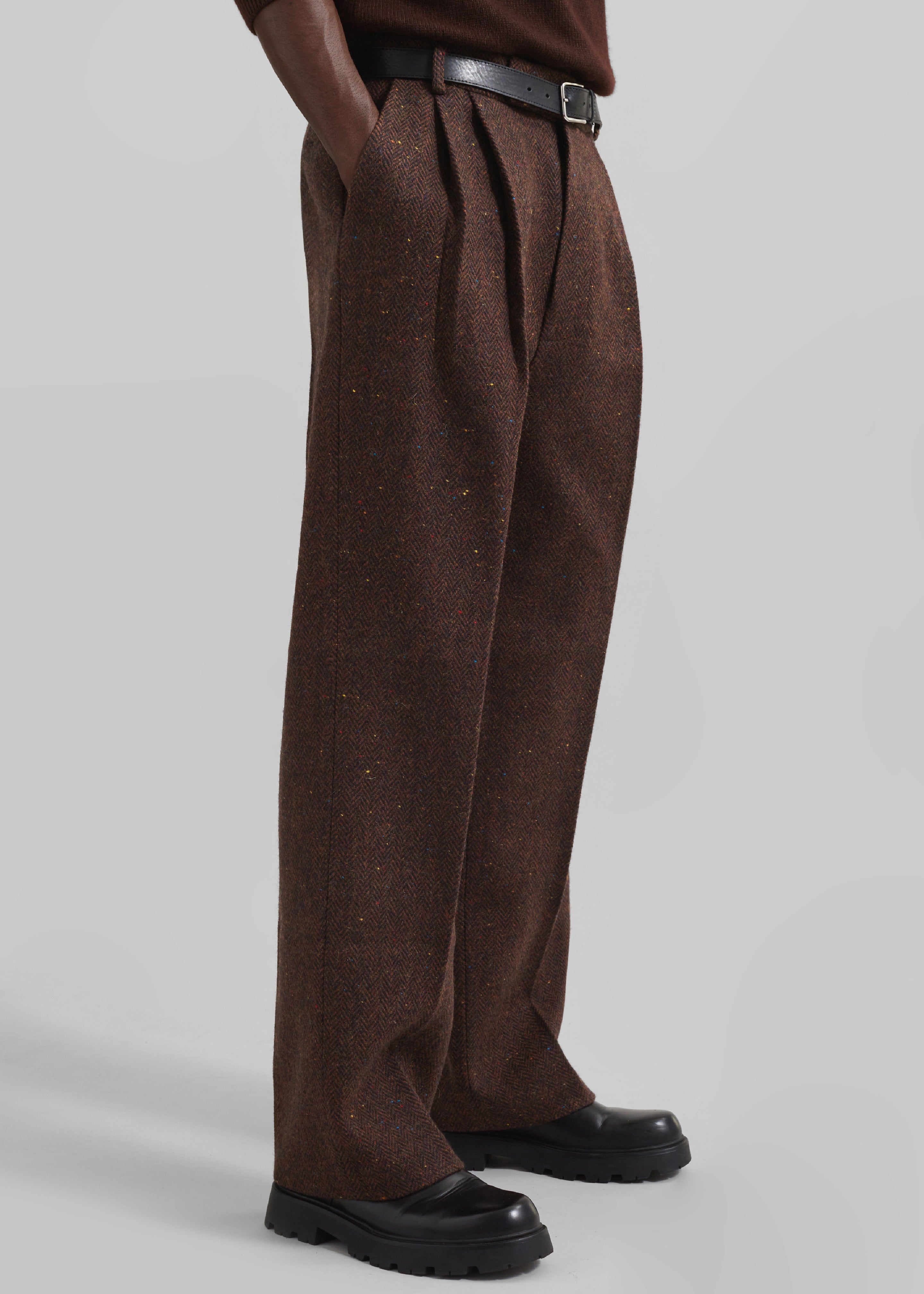 Beo Wool Suit Pants - Brown The Frankie Shop Beo Wool Suit Pants - Brown The Frankie Shop