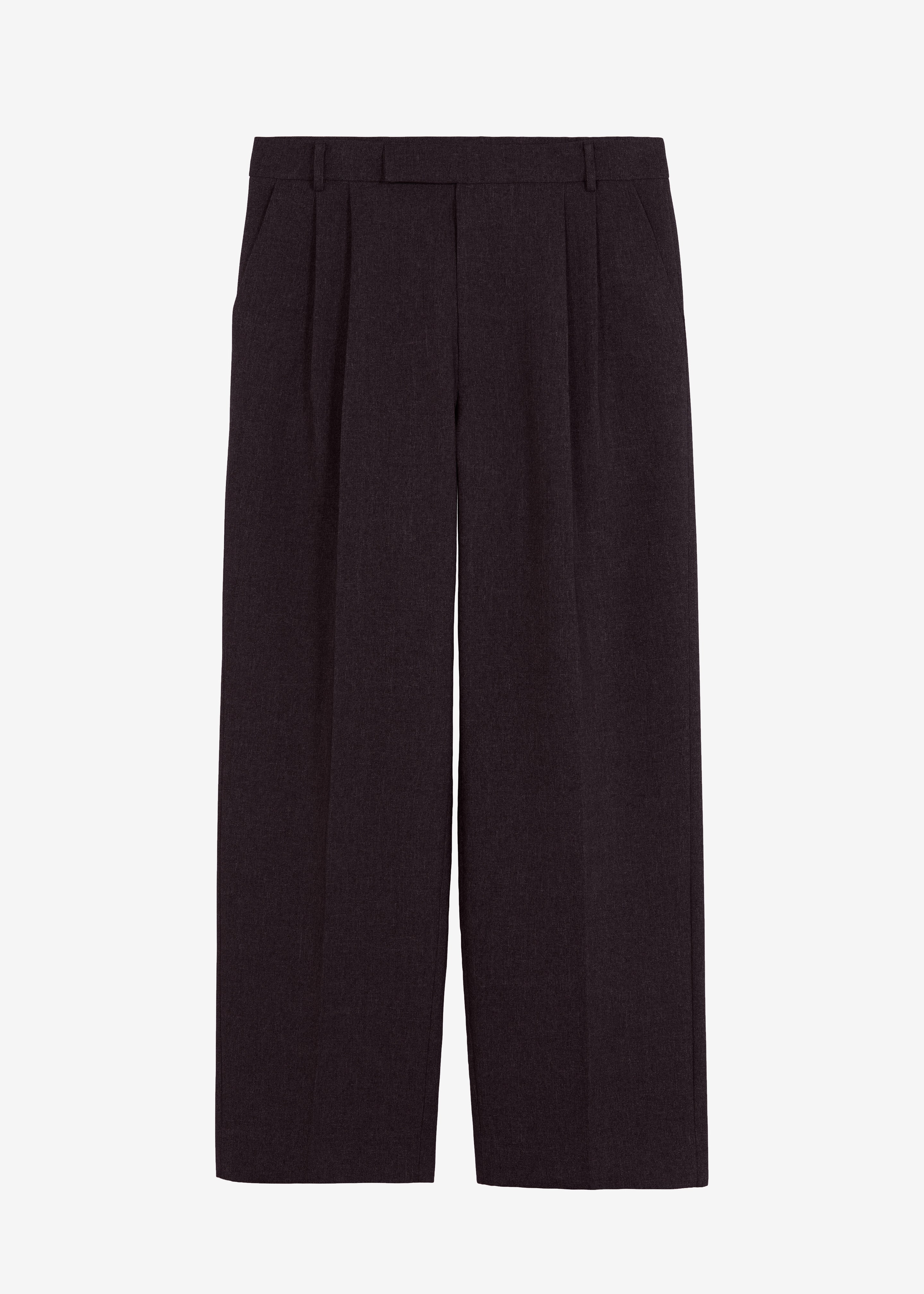 Beo Wool Suit Pants - Dark Plum - 15