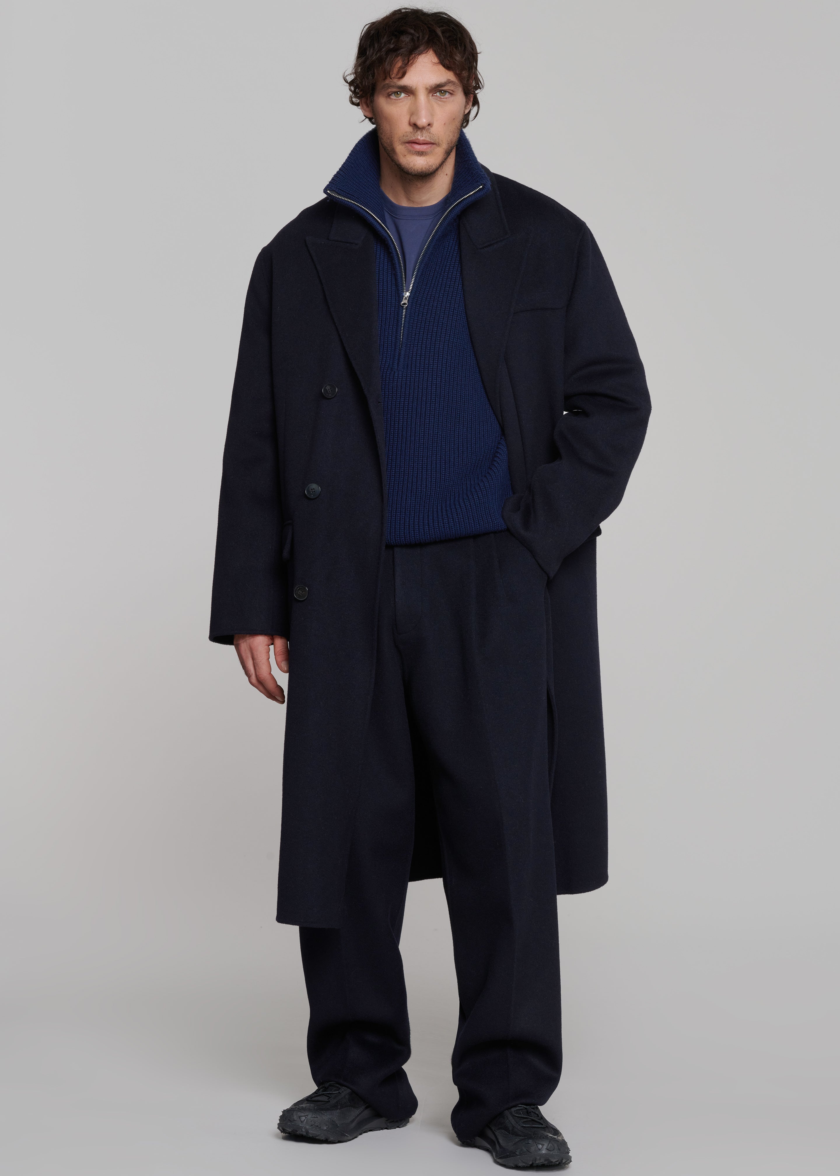 Beo Wool Suit Pants - Navy - 3