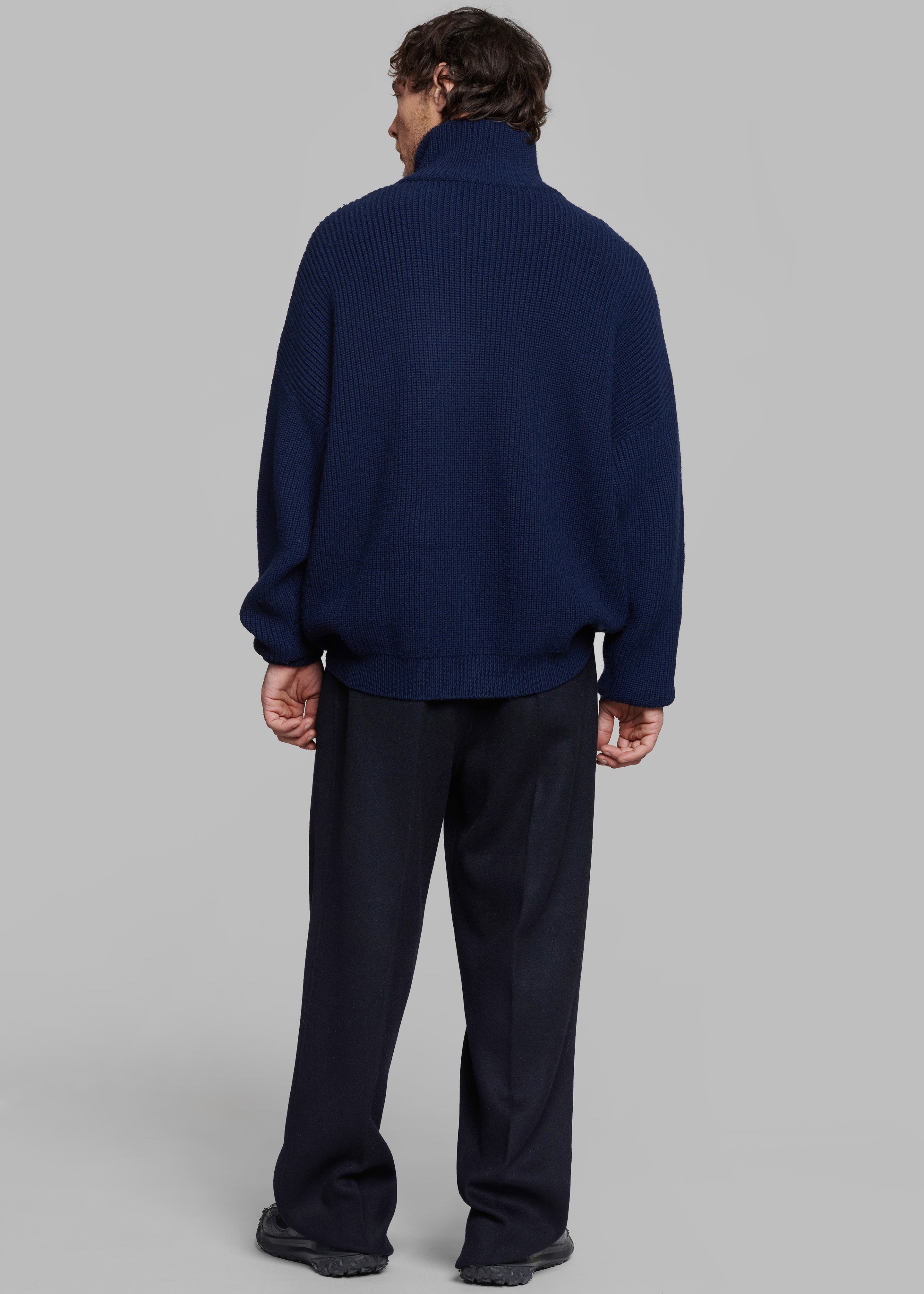 Beo Wool Suit Pants - Navy - 7