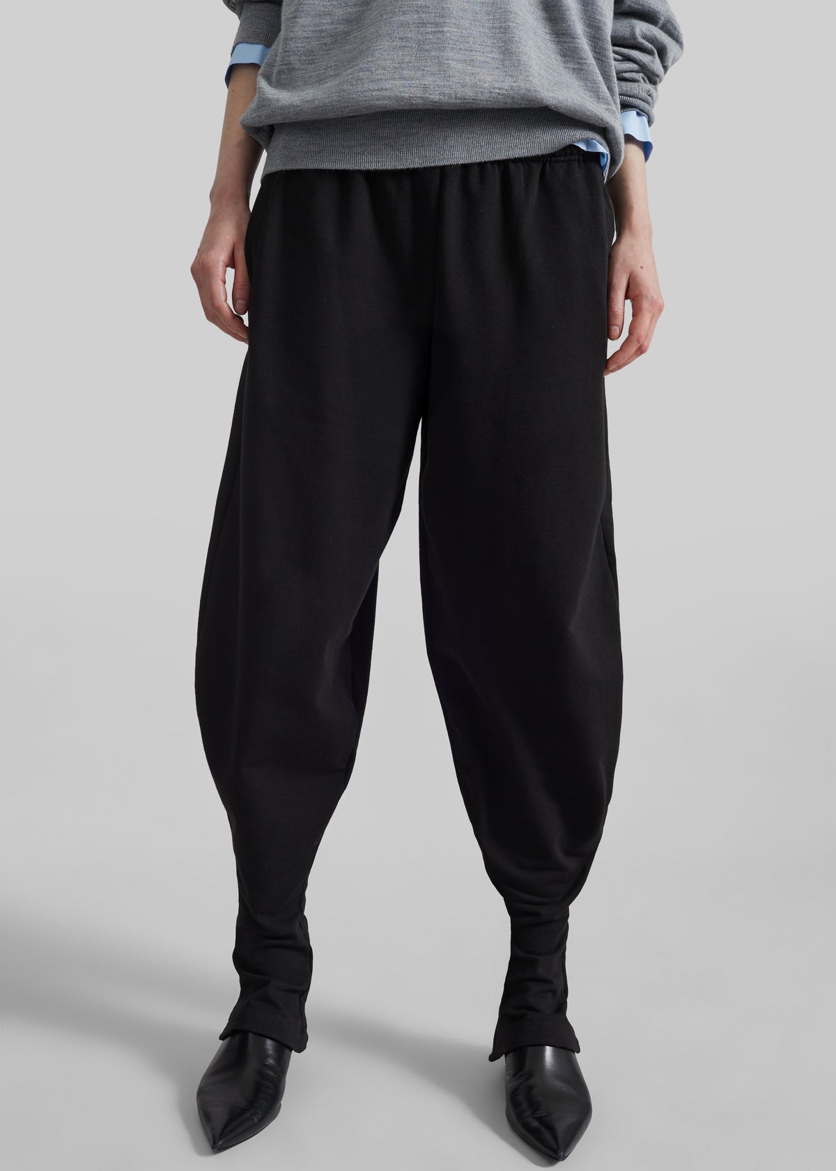 Bercy Curved Jersey Joggers - Black - 3