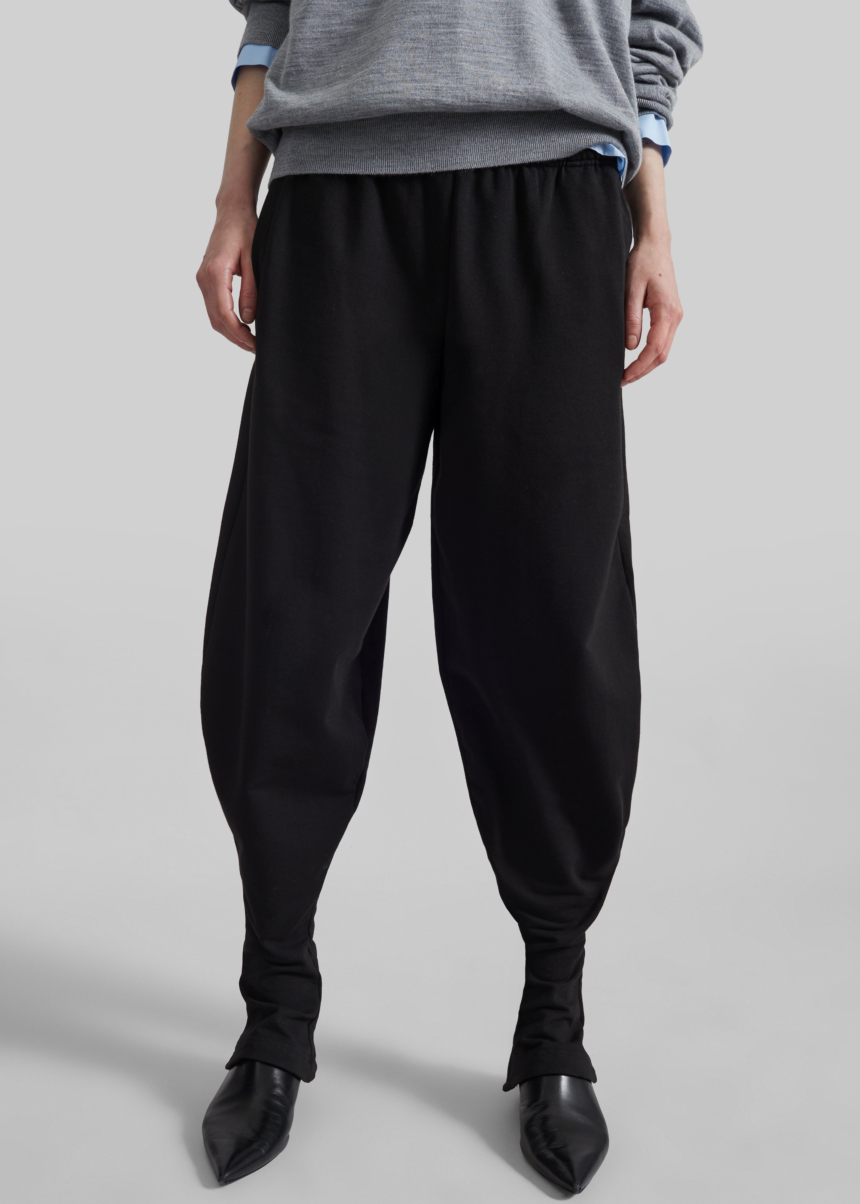 Bercy Curved Jersey Joggers - Black - 3
