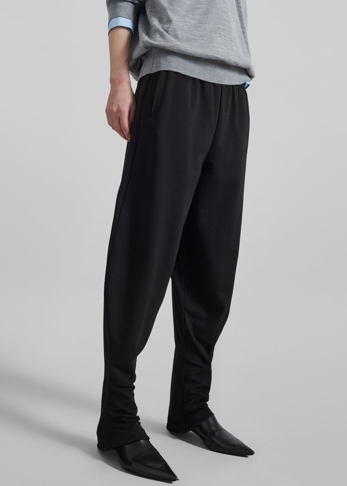 Bercy Curved Jersey Joggers - Black - 2