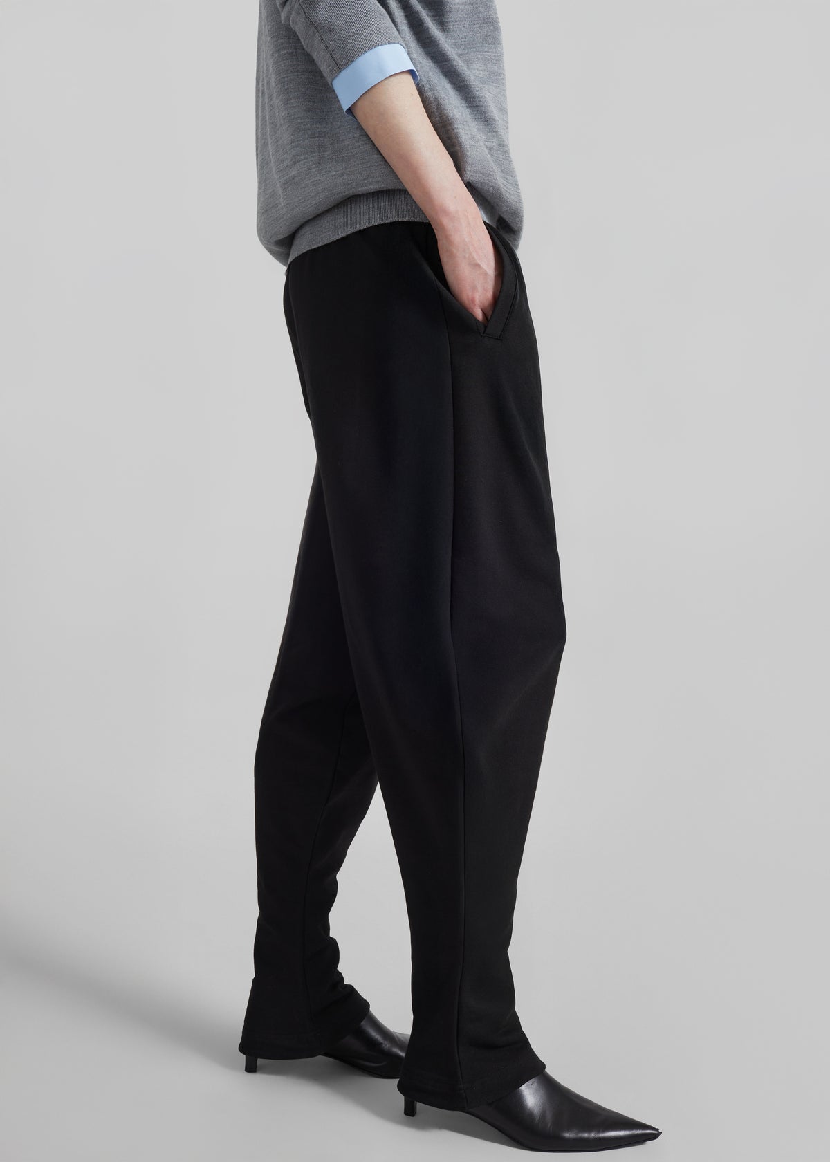 Bercy Curved Jersey Joggers - Black - 6
