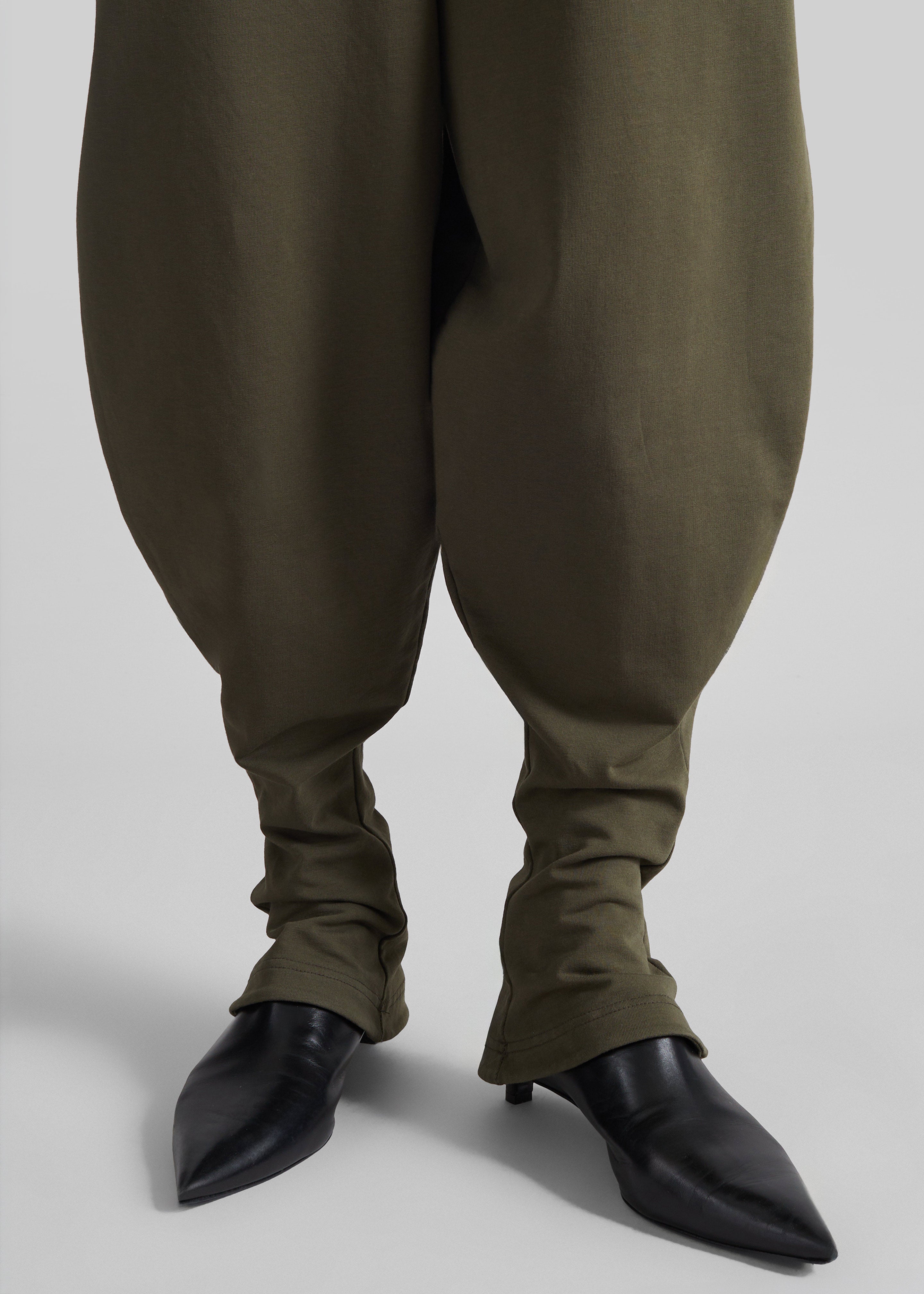 Bercy Curved Jersey Joggers - Olive - 3