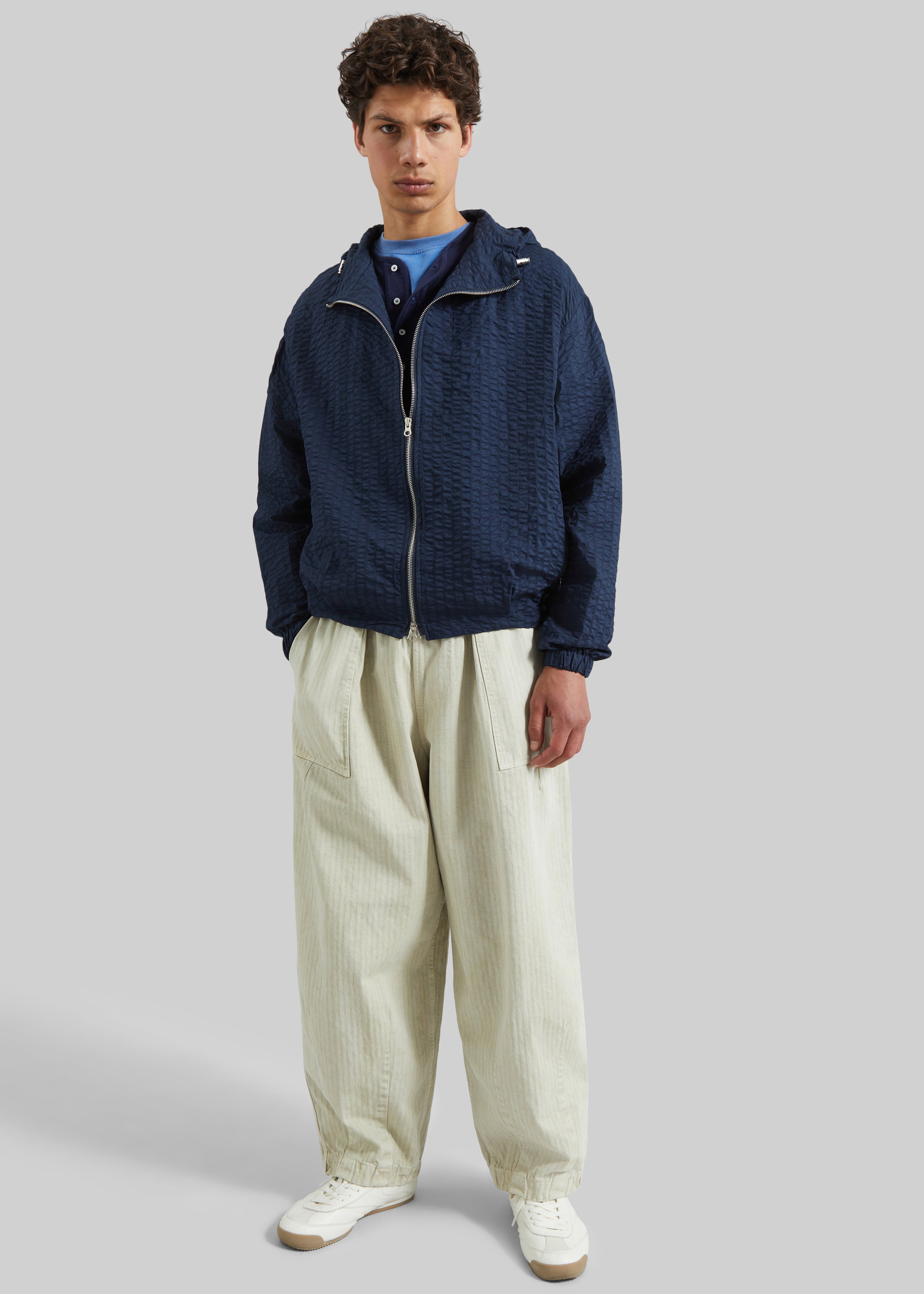 Bernay Herringbone Balloon Pants - Beige - 6