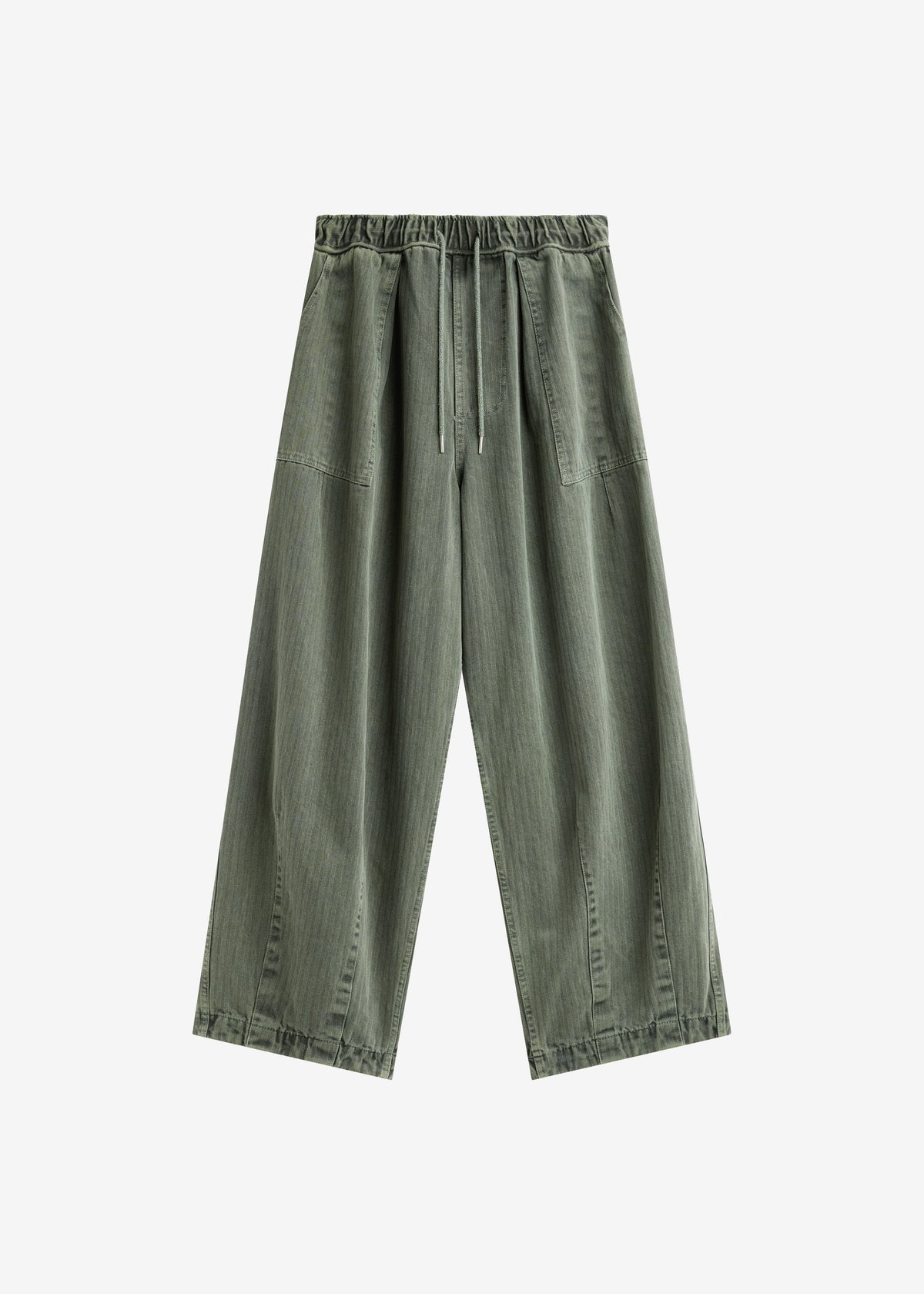 Bernay Herringbone Balloon Pants - Pale Olive - 9