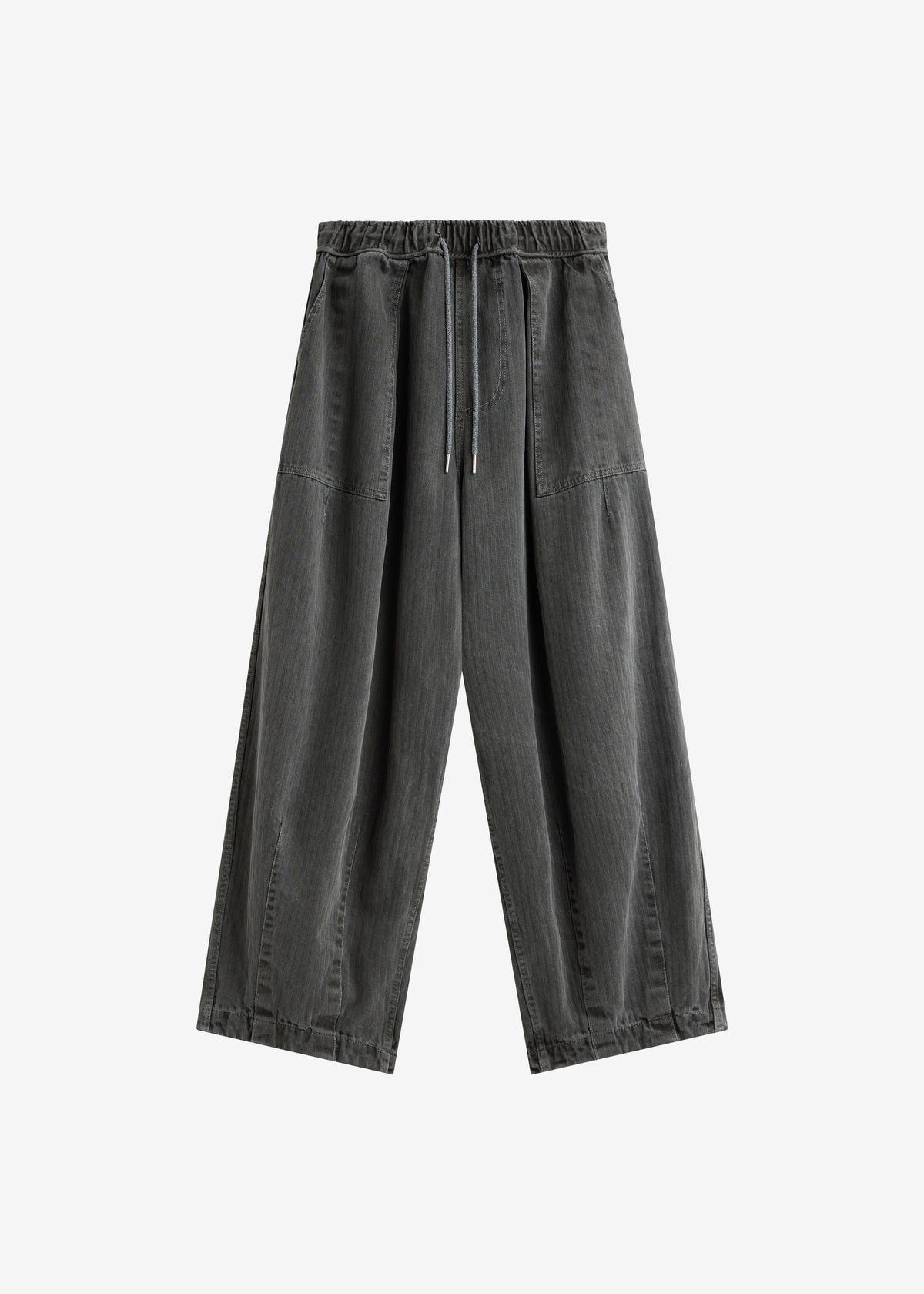 Bernay Herringbone Balloon Pants - Slate Grey - 7