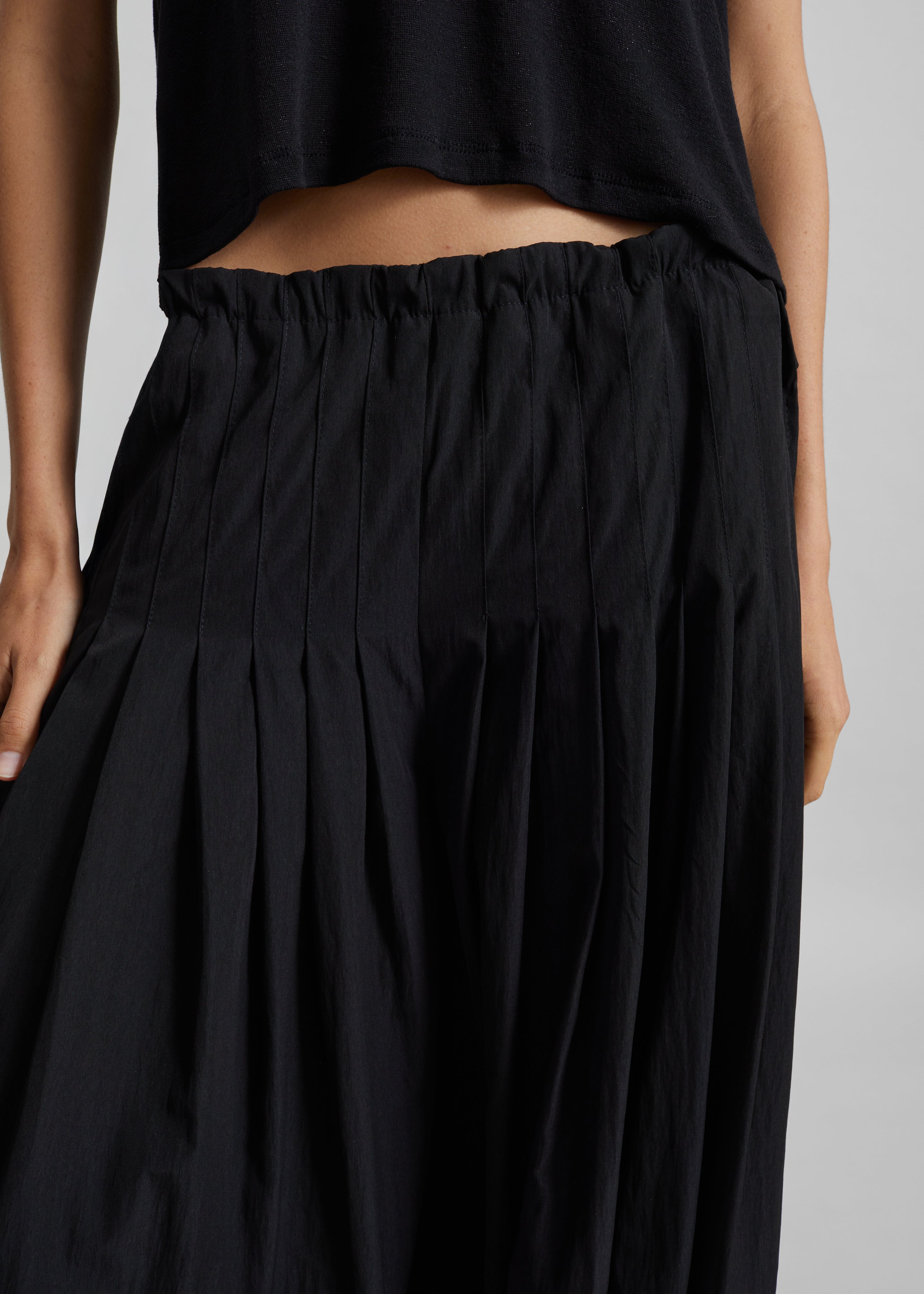 Berson Gathered Balloon Pants - Black - 3