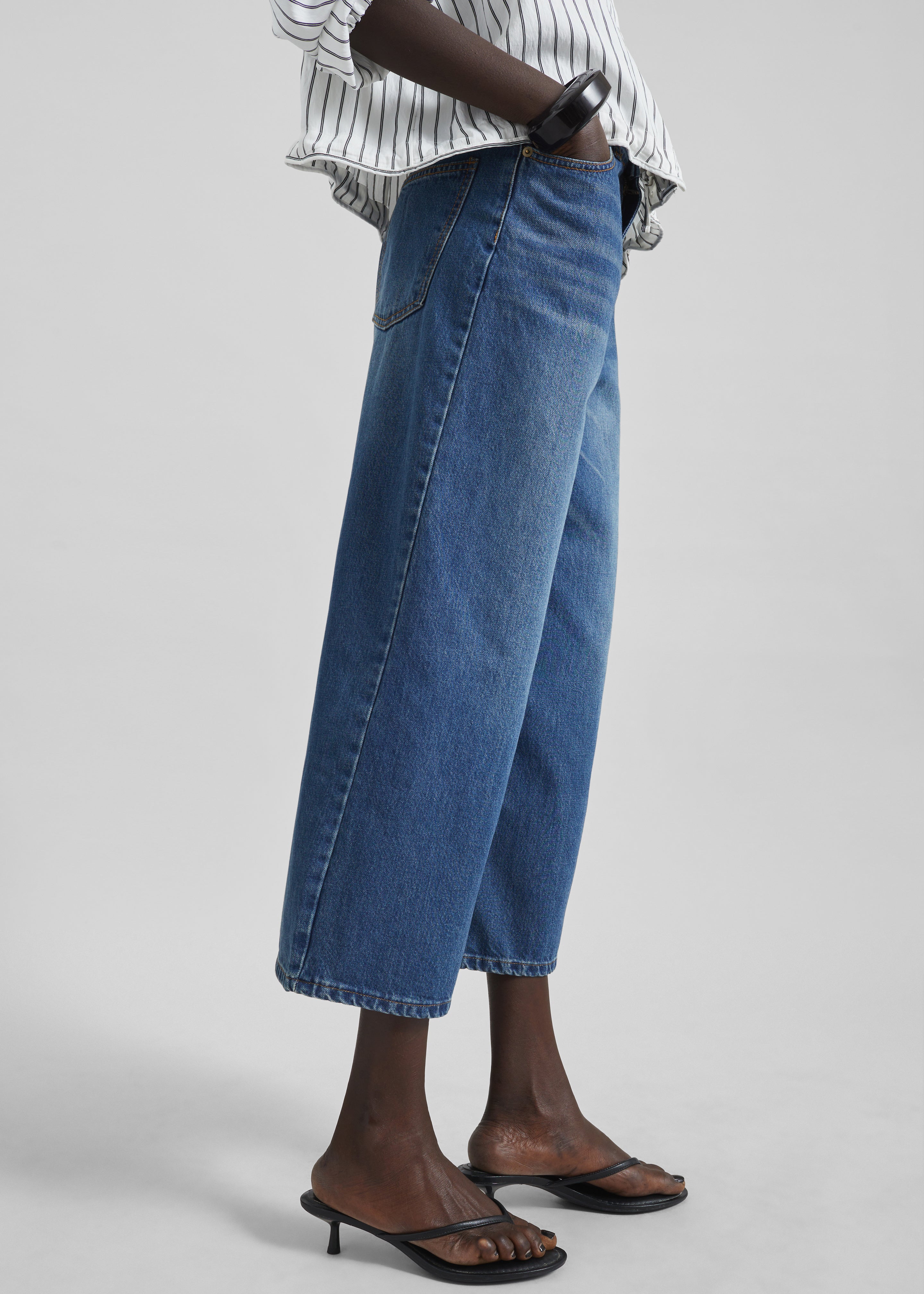Besdon Denim Culottes - Medium Wash – The Frankie Shop