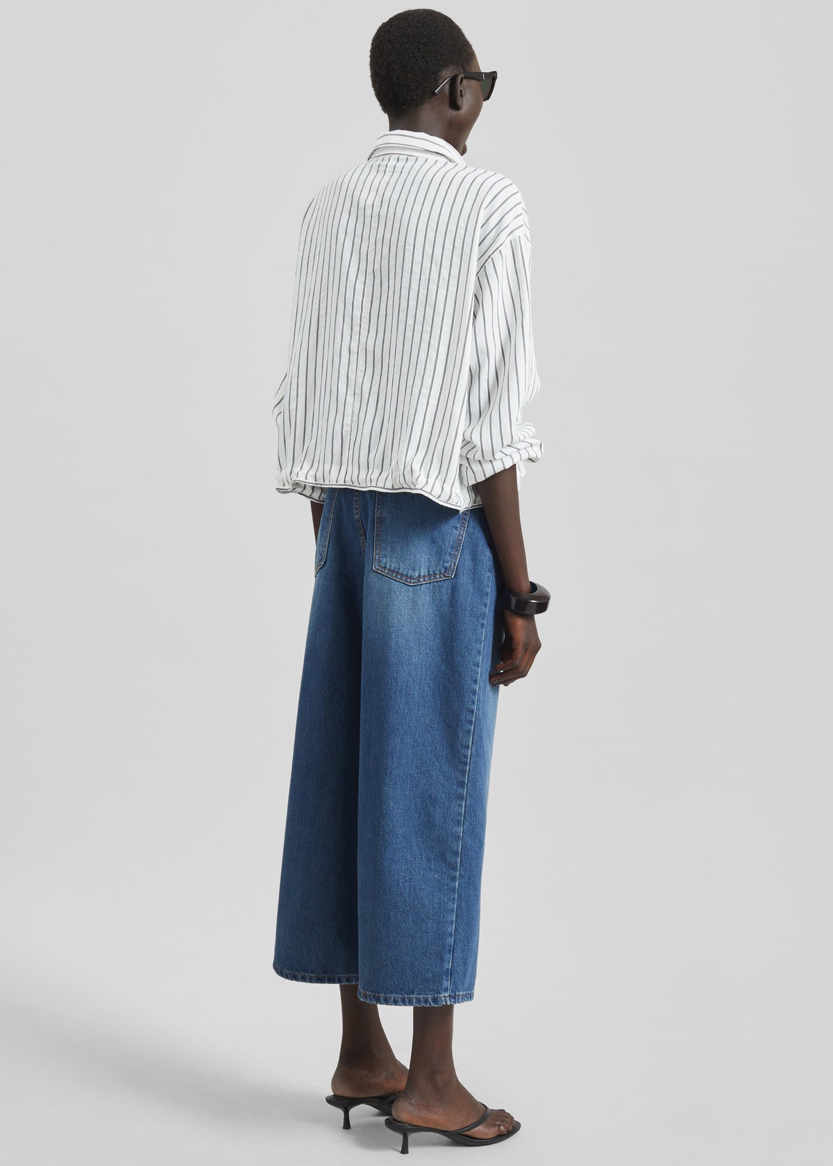 Besdon Denim Culottes - Medium Wash - 8