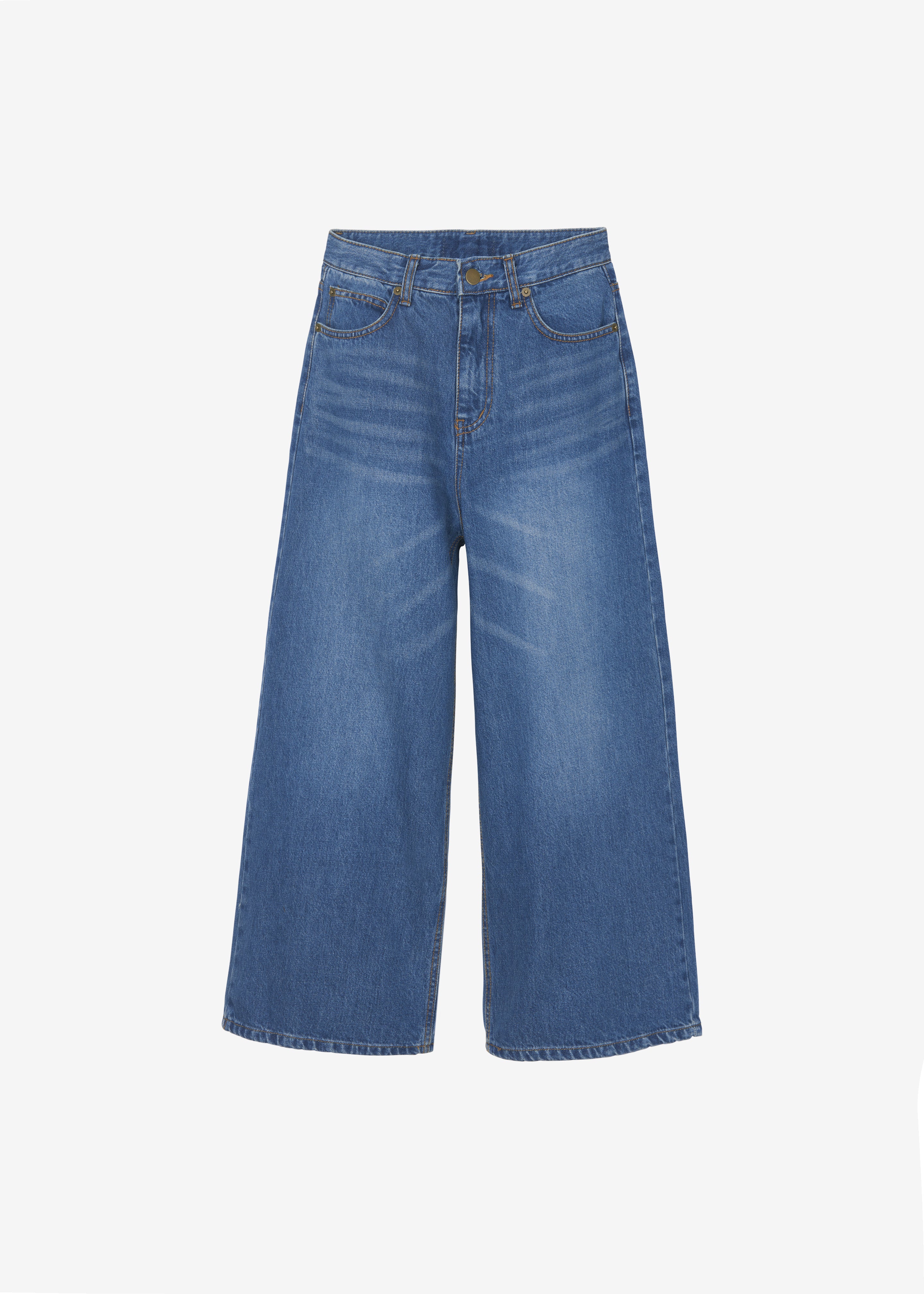 Besdon Denim Culottes - Medium Wash - 9